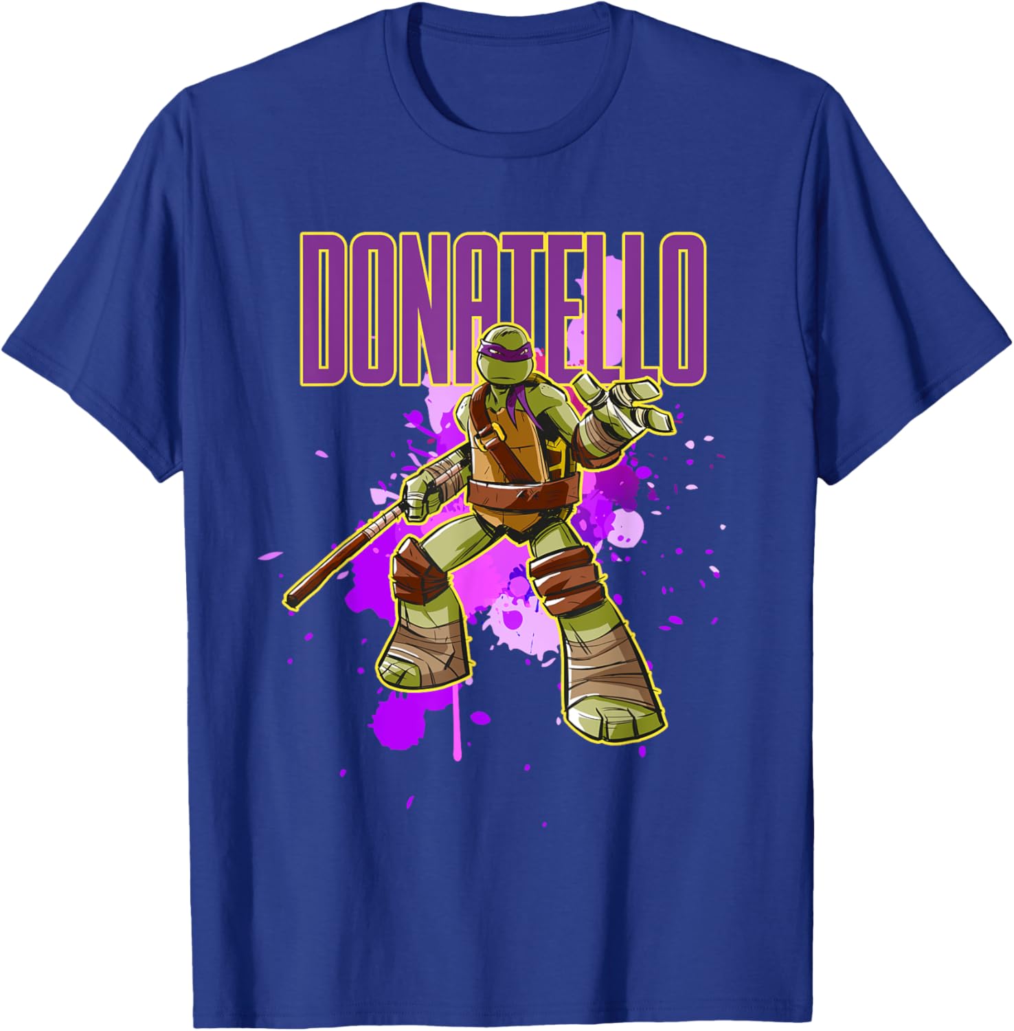 Mademark Teenage Mutant Ninja Turtles Donatello Purple Splatter T-Shirt - 11