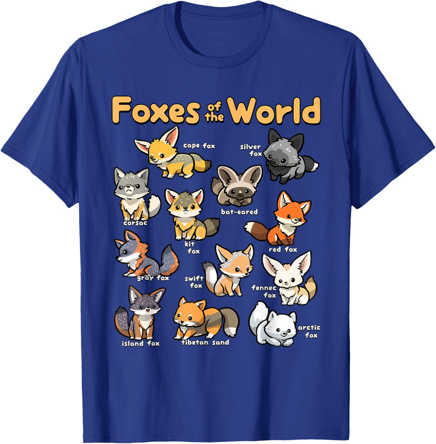 Kawaii Fox Lover T-Shirt for Animal Lovers - Fun Educational Design - 4