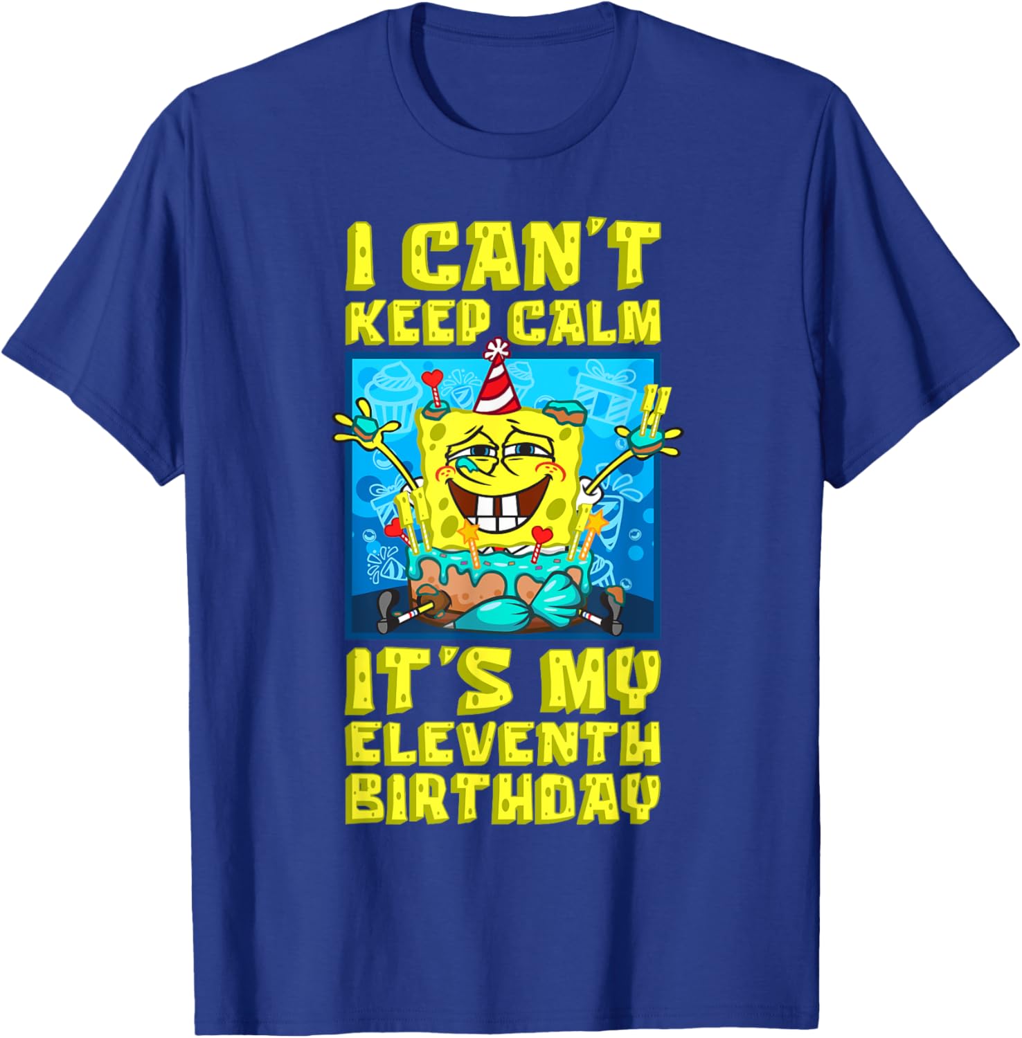 Mademark SpongeBob 11th Birthday T-Shirt for Boys - Fun and Playful Design - 5