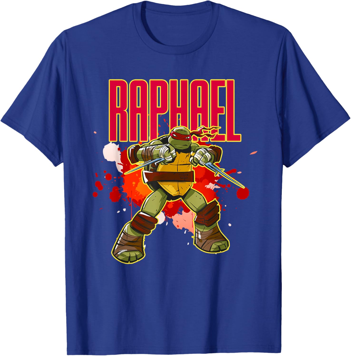 Mademark Teenage Mutant Ninja Turtles Raphael Red Splatter T-Shirt - 14