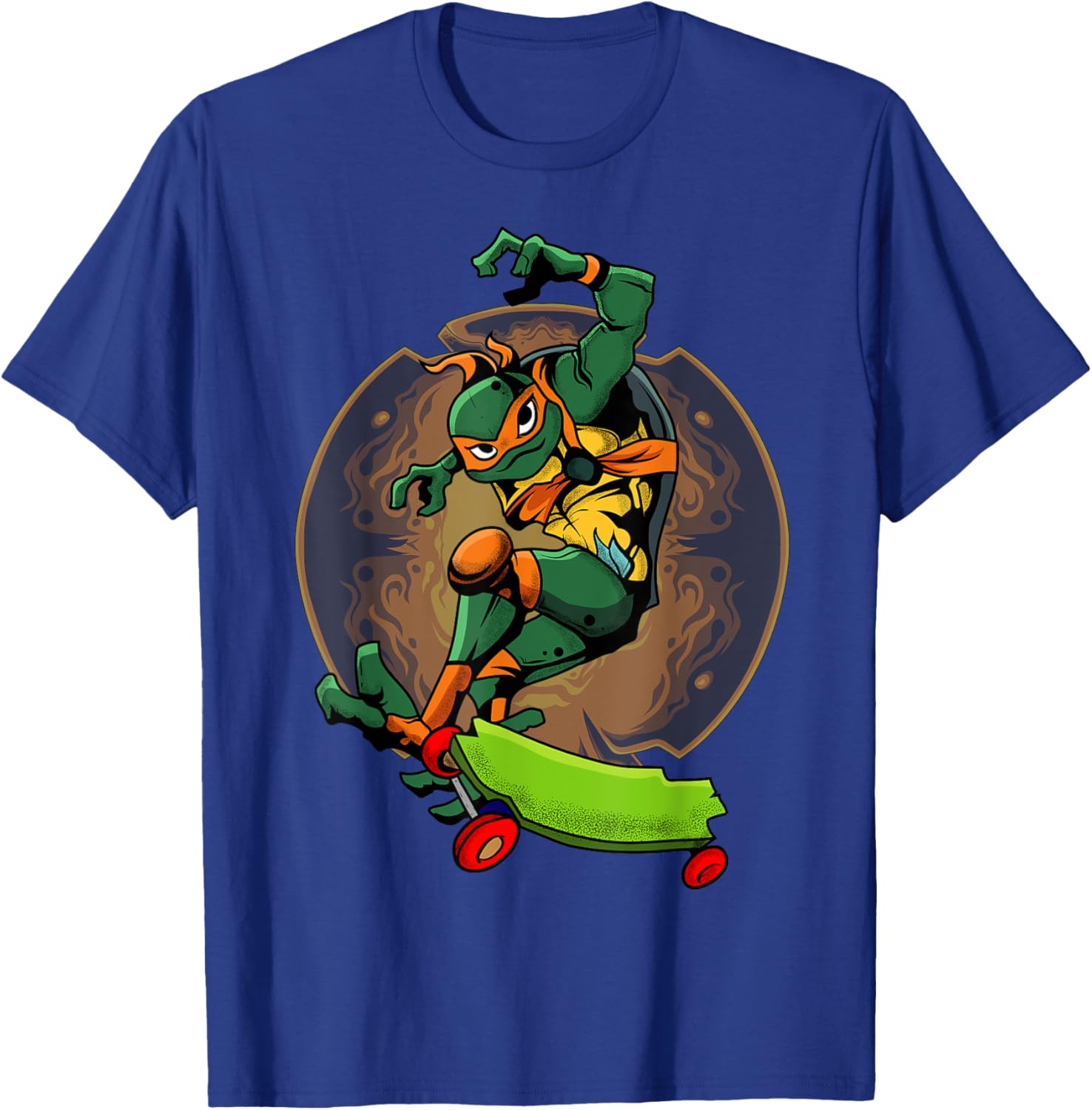 Mademark Teenage Mutant Ninja Turtles Mikey Skateboard T-Shirt for Kids - 24