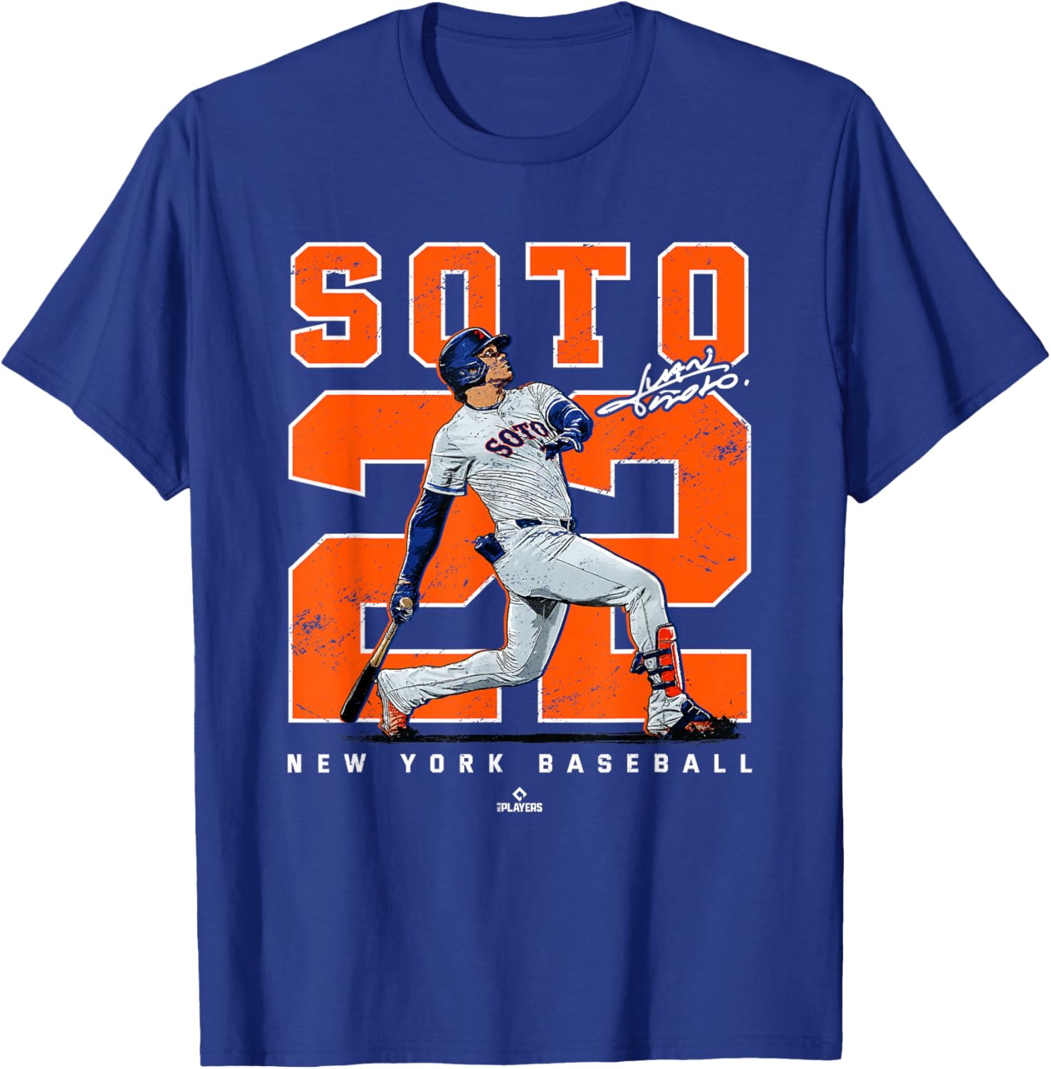 Juan Soto New York Baseball T-Shirt MLBPA Number & Portrait Design - 3