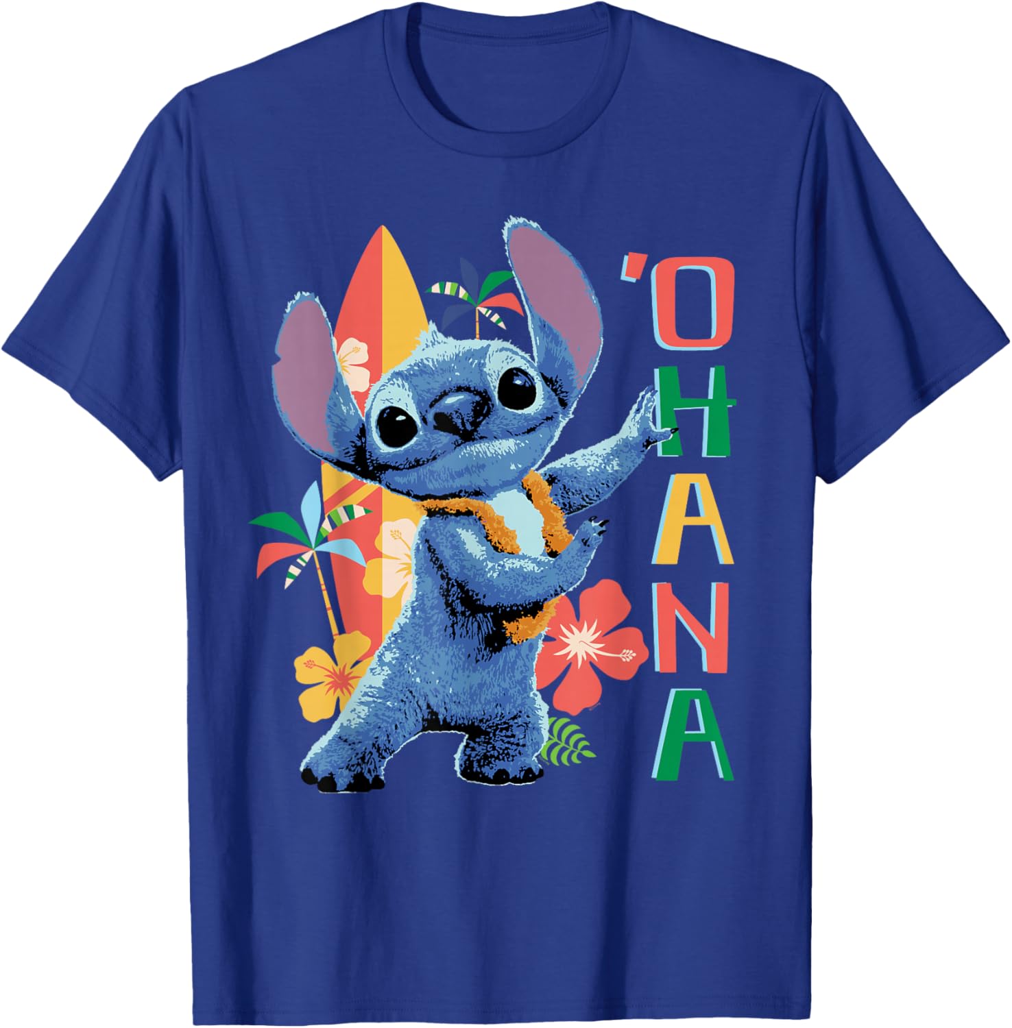 Disney Lilo & Stitch Ohana Hula Beach T-Shirt for Fun Summer Days - 23
