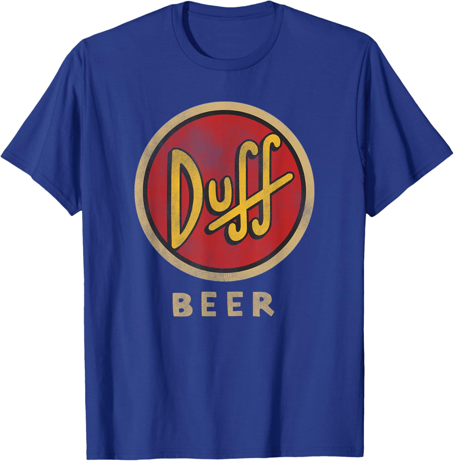 The Simpsons Duff Beer Circle Logo V2 T-Shirt for Fun Fans - 1