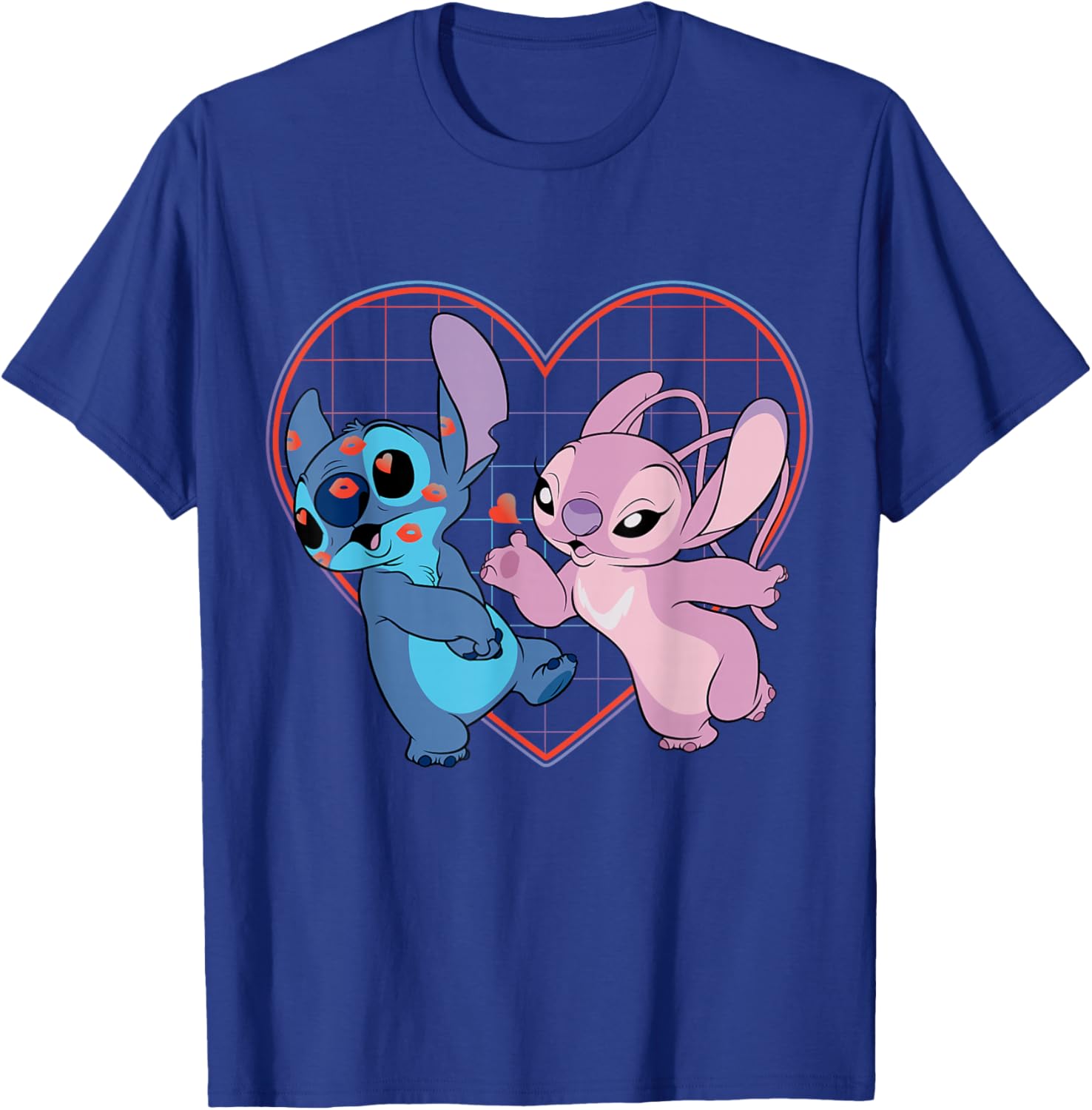 Disney Lilo and Stitch Angel Heart Kisses T-Shirt for Fun Fashion Lovers - 21
