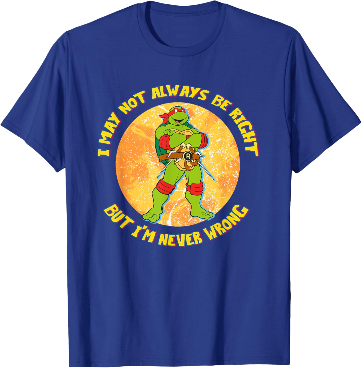 Mademark Teenage Mutant Ninja Turtles Raphael Never Wrong T-Shirt - 2