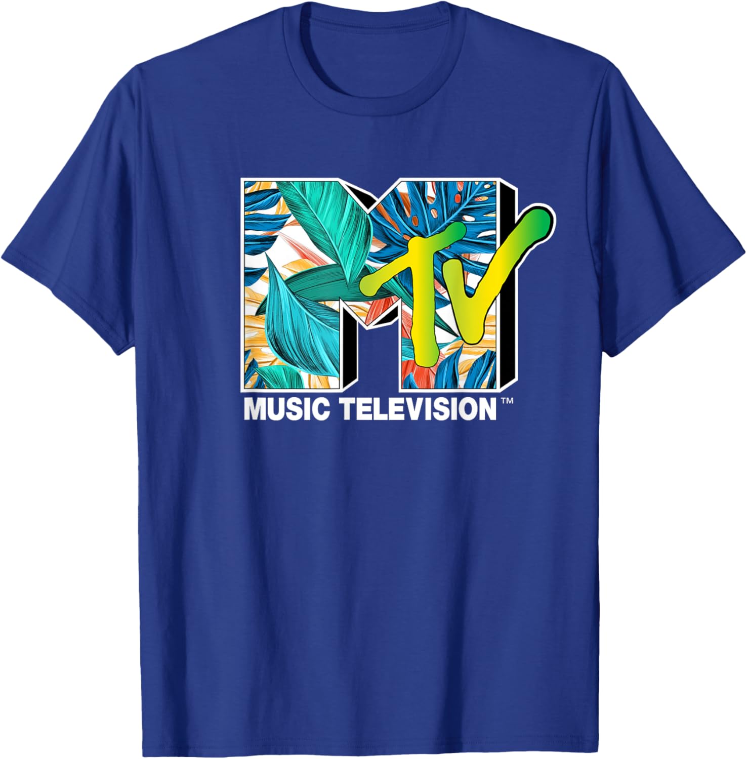 Mademark x MTV Tropical Plants T-Shirt for Stylish Comfort and Vibe - 1
