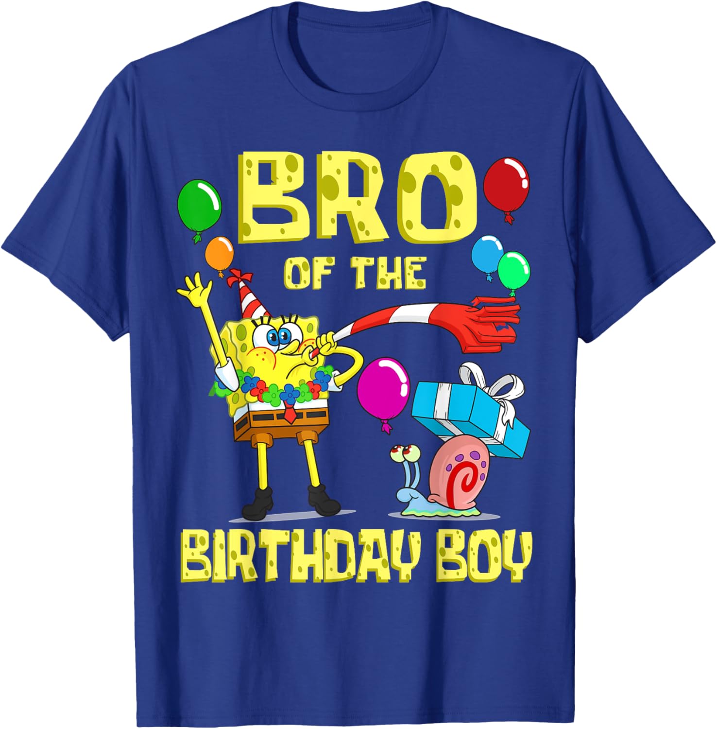 Mademark SpongeBob Brother of the Birthday Boy Theme Party T-Shirt - 11