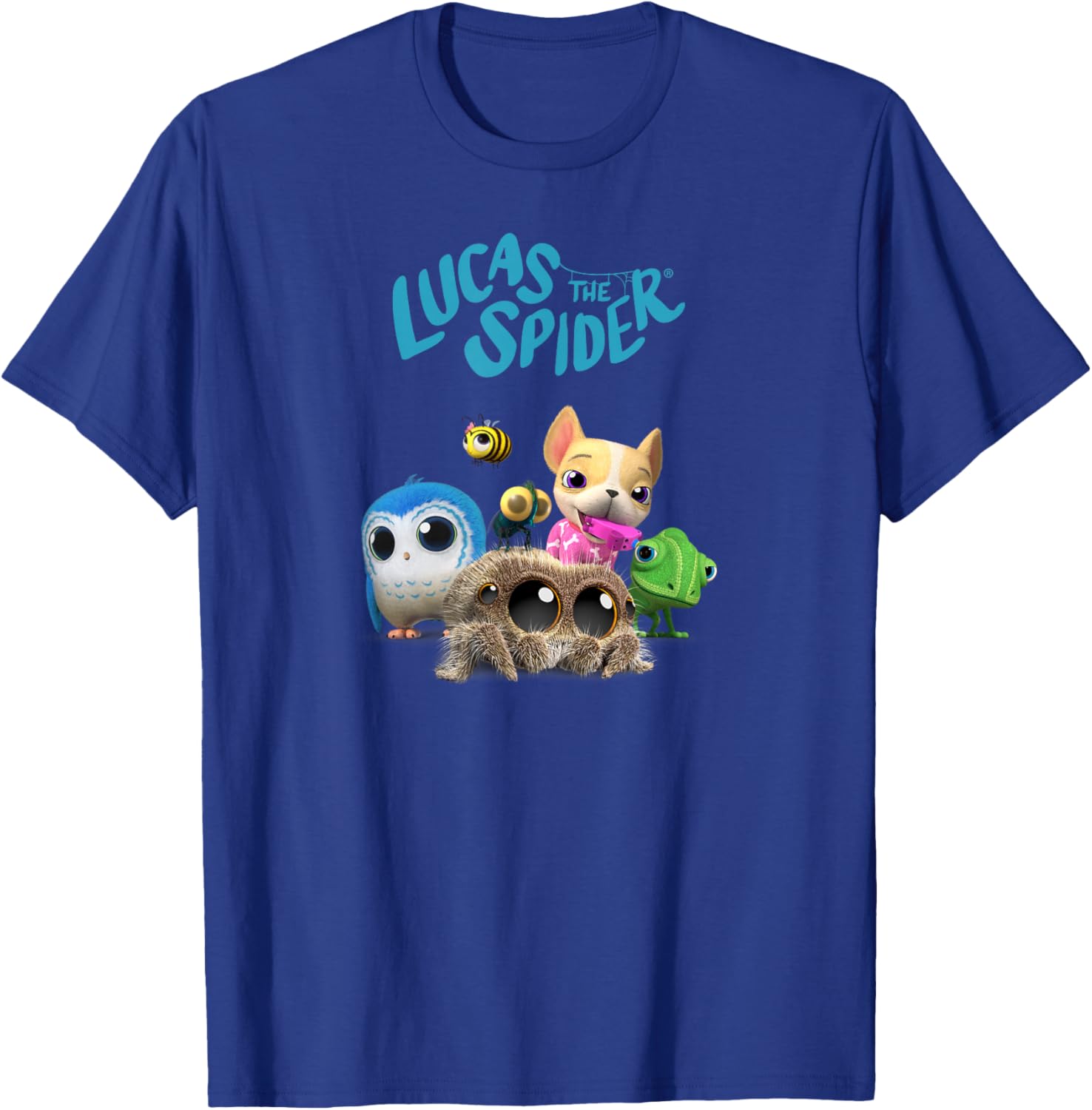 Lucas the Spider and Friends Cute T-Shirt for Kids and Adults - 1