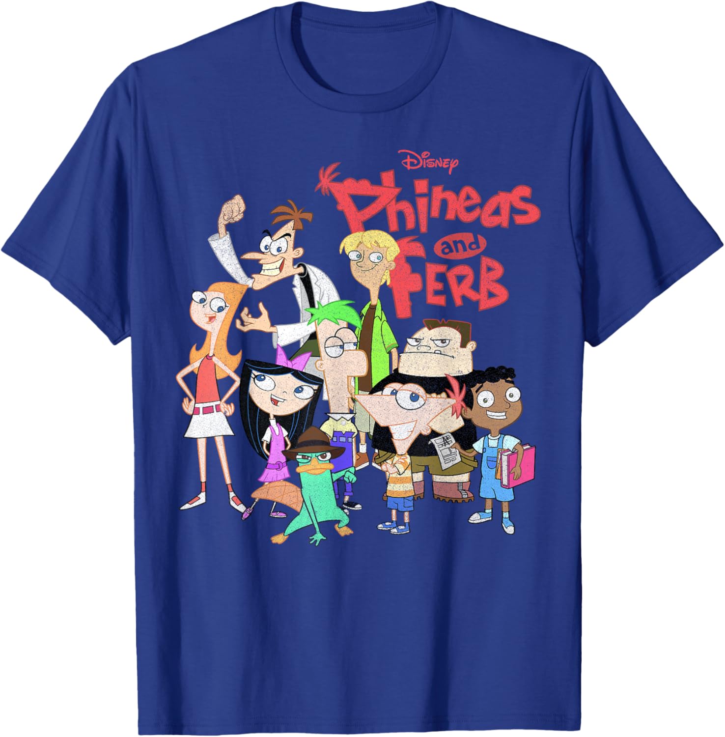 Phineas And Ferb Group Logo T-Shirt for Fun Disney Fans - 7