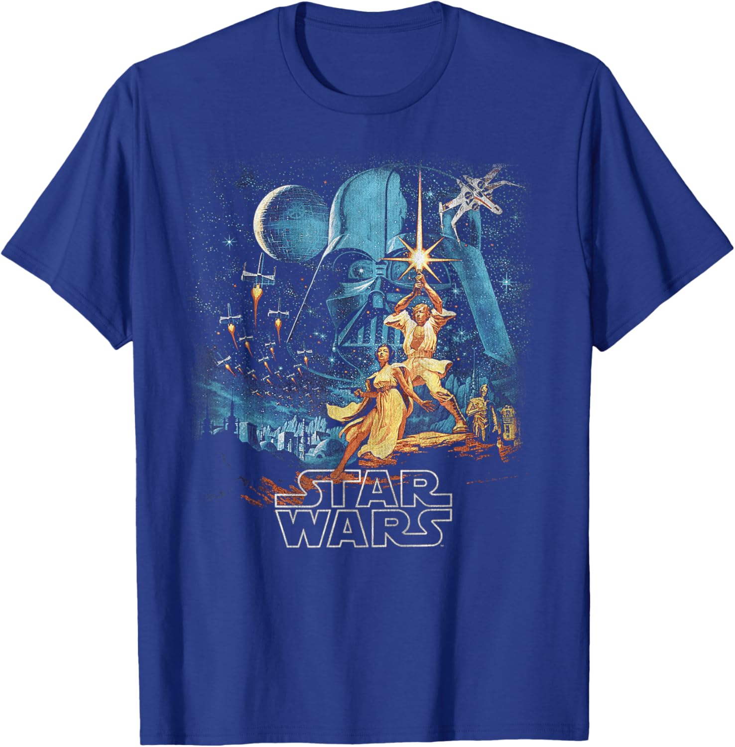 Star Wars A New Hope Retro Vintage Tee for Fans of Disney Plus - 1