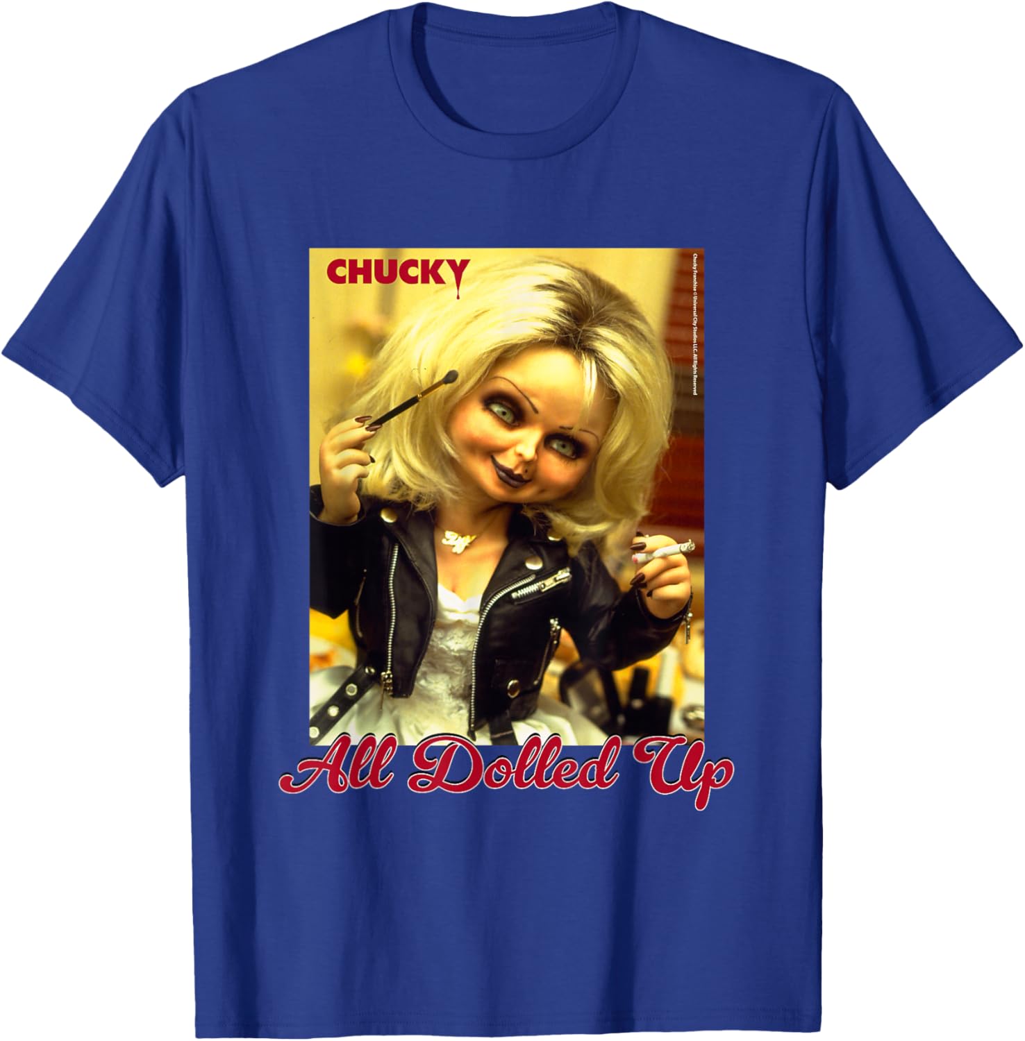 Chucky and Tiffany All Dolled Up T-Shirt for Horror Movie Fans - 5