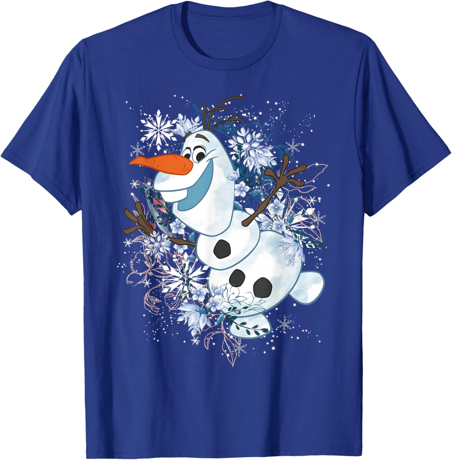 Disney Frozen Olaf Dancing Snowflakes Graphic T-Shirt for Kids and Adults - 4