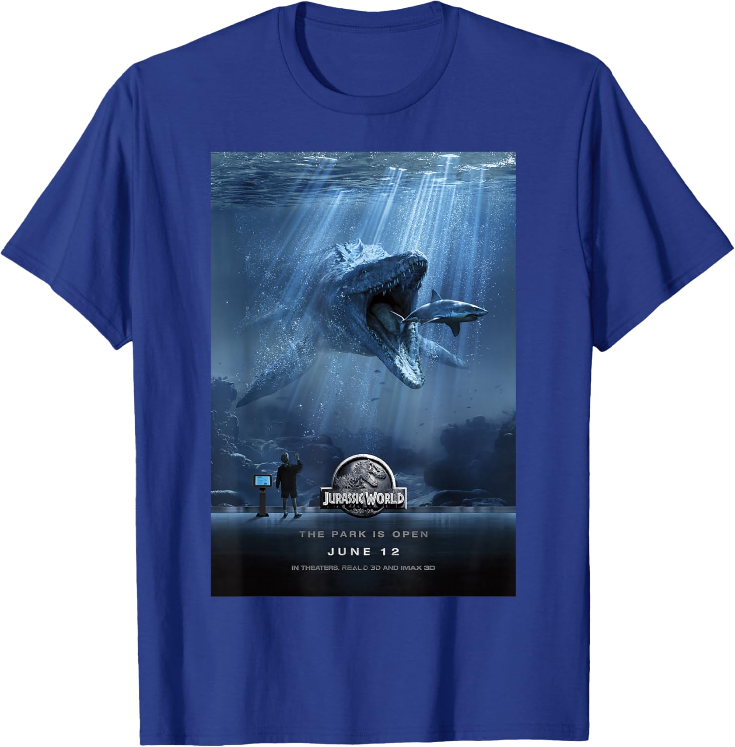 Jurassic World Mosasaurus Graphic T-Shirt for Movie Fans and Collectors - 1