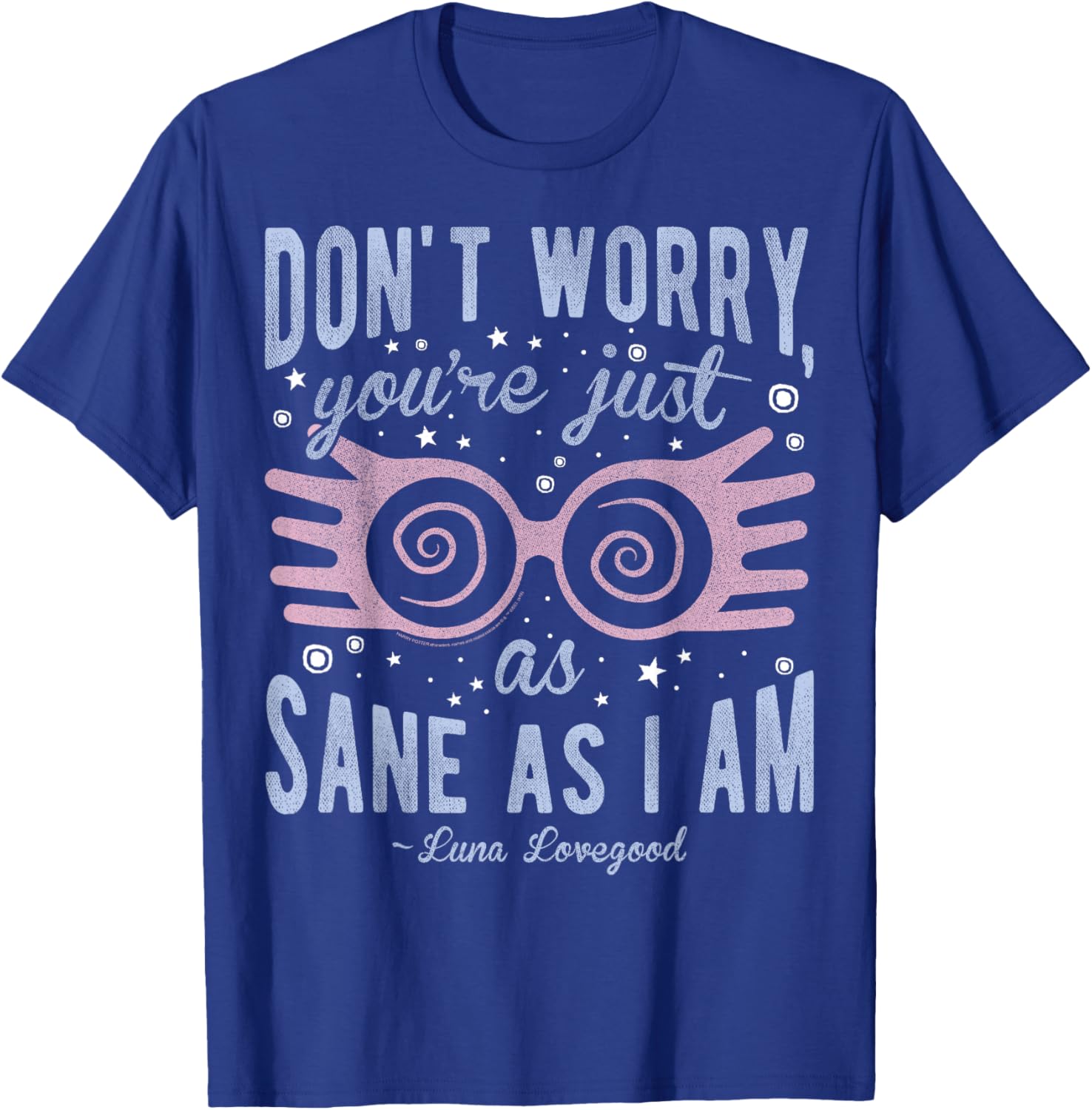Harry Potter Luna Lovegood T-Shirt You're Just As Sane As I Am Black - 4