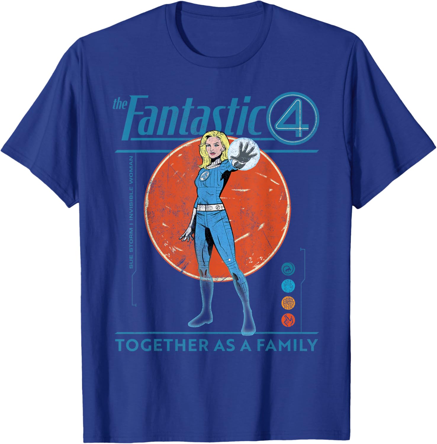 Marvel Fantastic Four Retro T-Shirt Featuring The Invisible Woman Design - 24