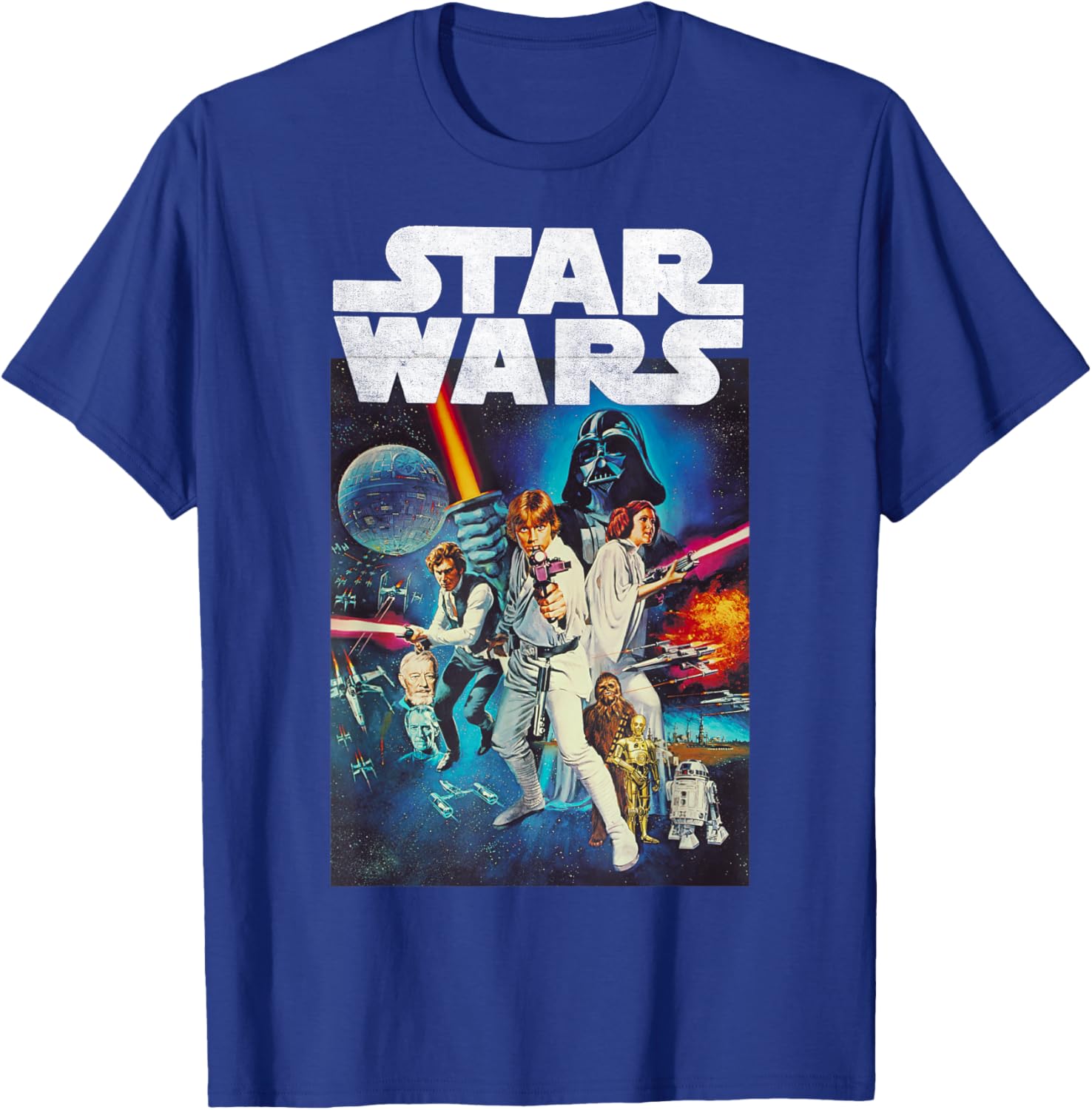 Star Wars Vintage Cast Poster T-Shirt for Disney Fans and Collectors - 4