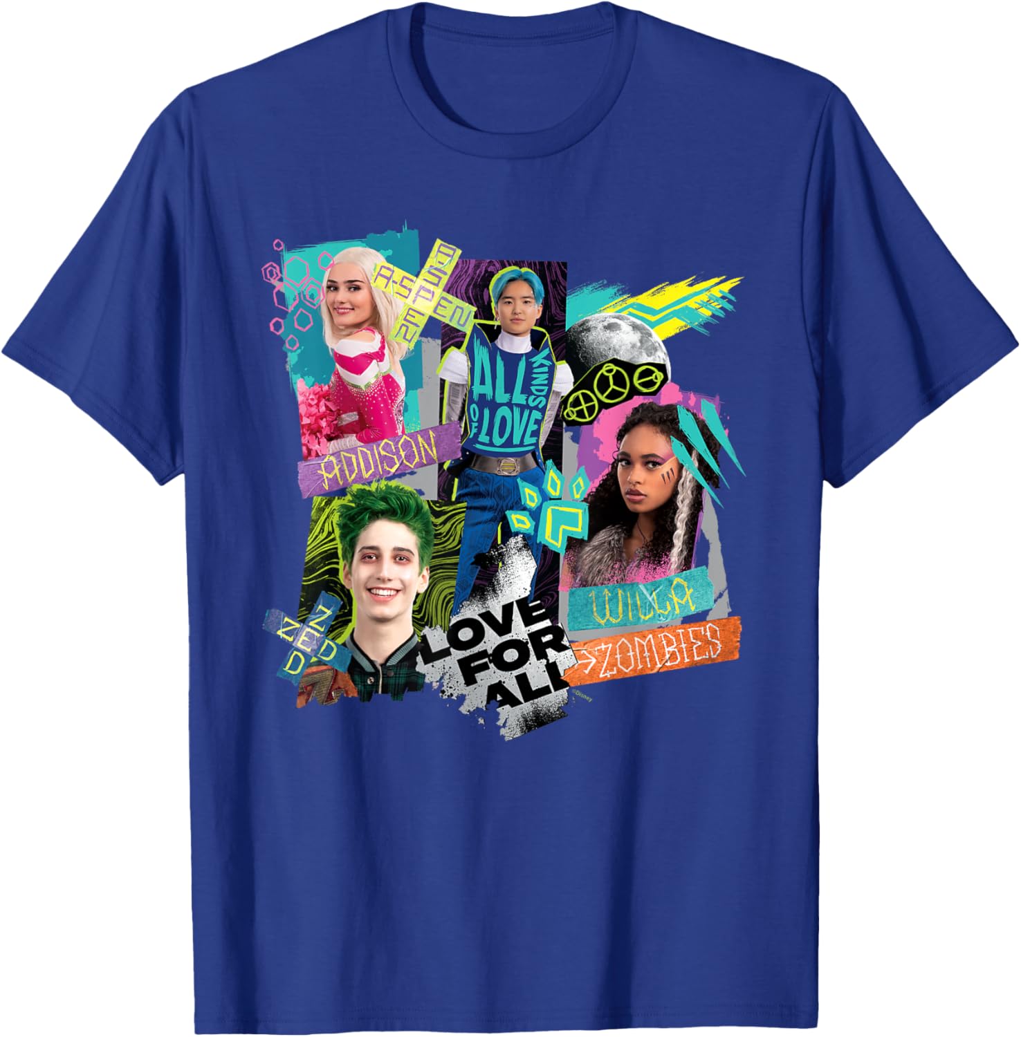 Disney Channel Zombies 3 Love for All T-Shirt for Kids and Teens - 1