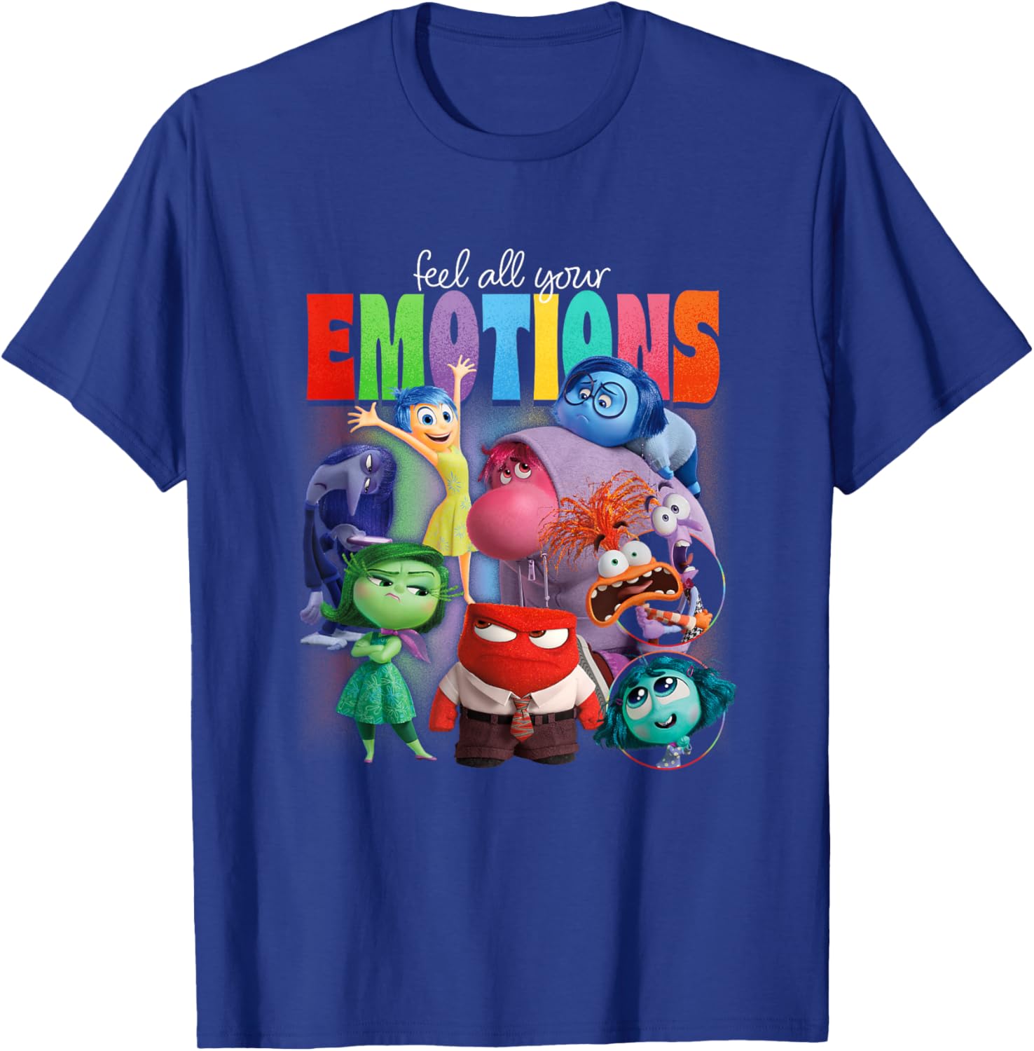Disney Pixar Inside Out 2 Feel All Your Emotions Vintage T-Shirt - 4