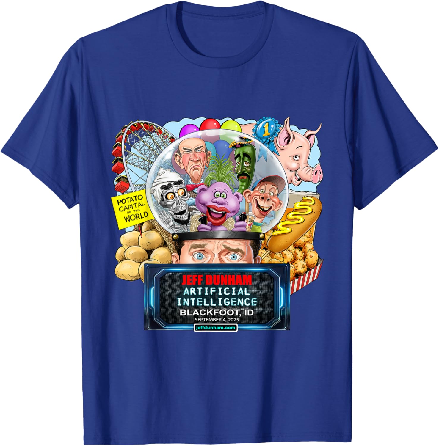 Jeff Dunham Blackfoot ID T-Shirt 2025 Fun Comedy Apparel for Fans - 2