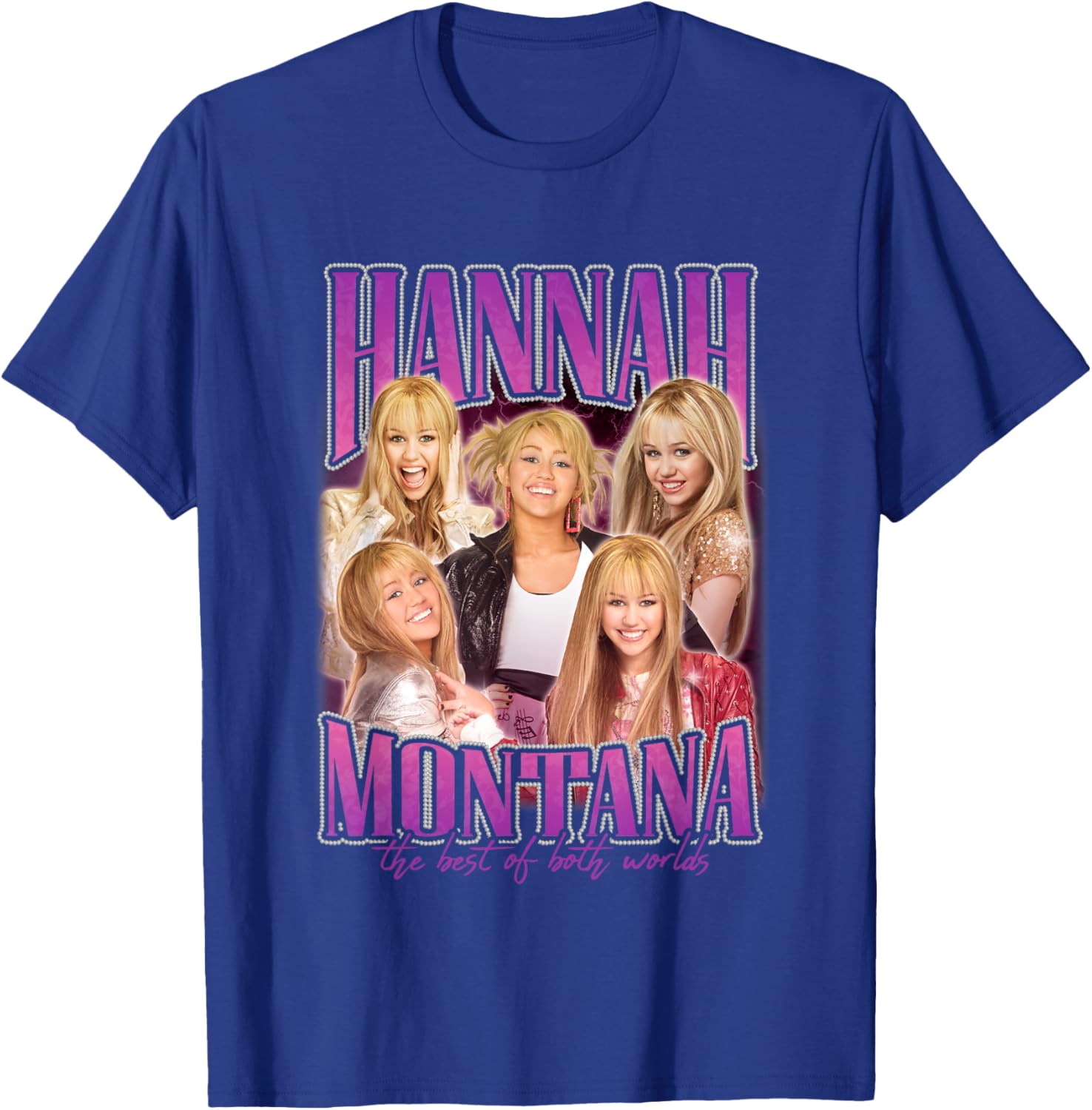 Disney Hannah Montana Popstar Collage T-Shirt for Fans of All Ages - 9