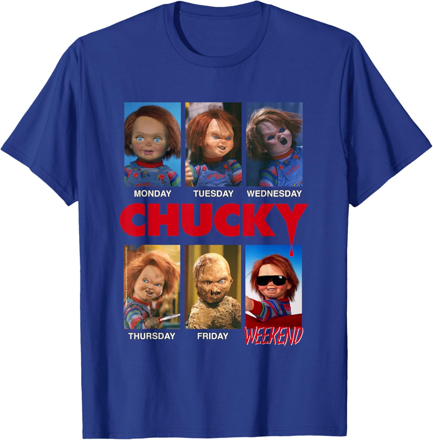 Chucky Days of The Week Moods T-Shirt for Fun Fashion Lovers - 27