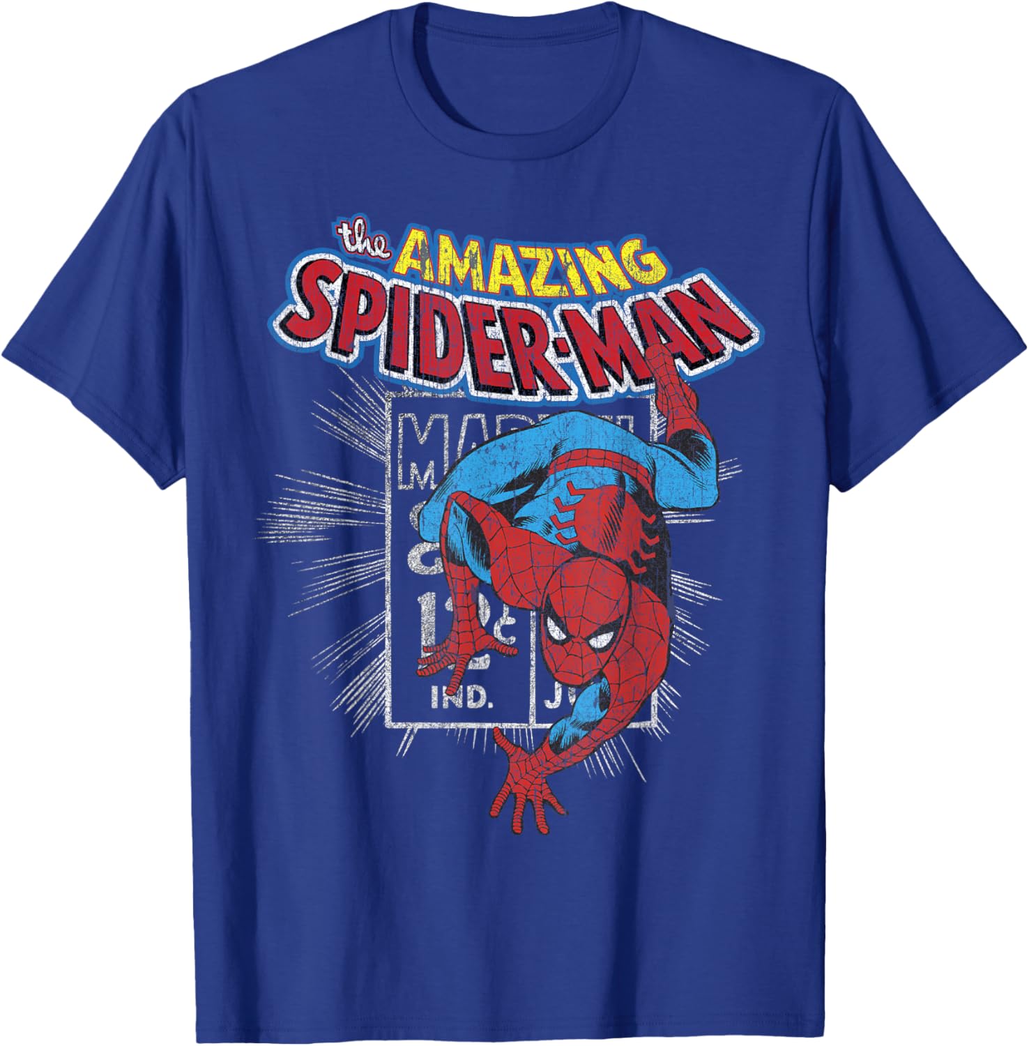 Marvel Amazing Spider-Man Vintage Comic Poster T-Shirt for Fans - 4