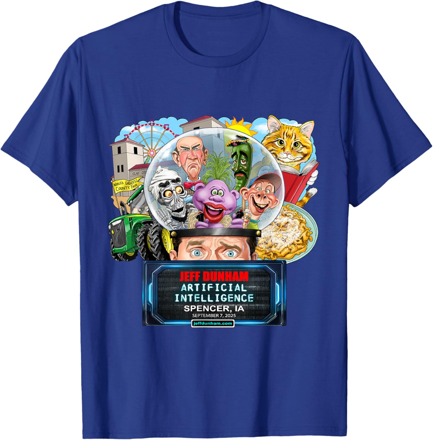Jeff Dunham Spencer IA 2025 T-Shirt Fun Comedy Apparel for Fans - 2