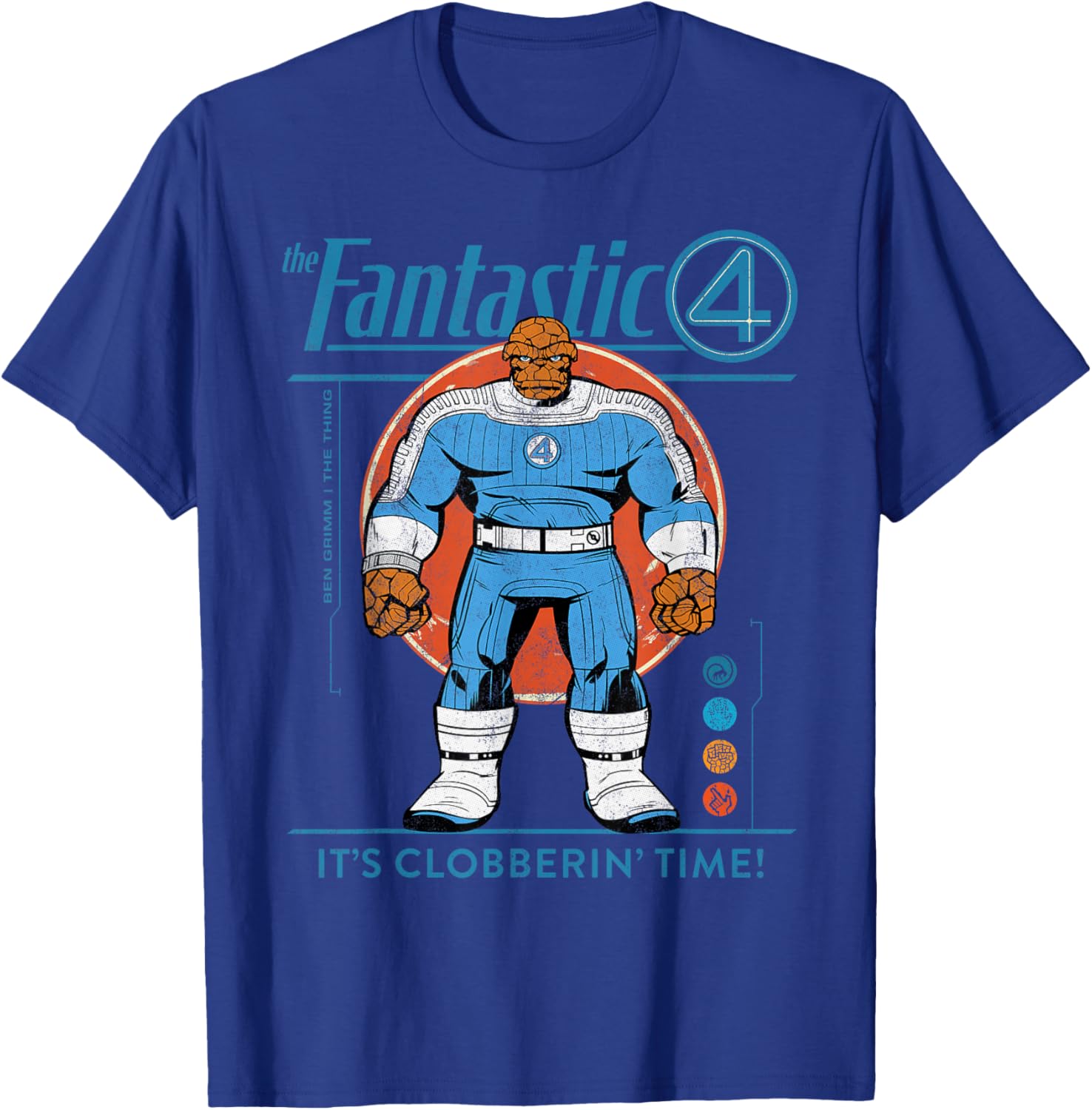 Marvel Fantastic Four The Thing Retro T-Shirt for Fans of Classic Comics - 26