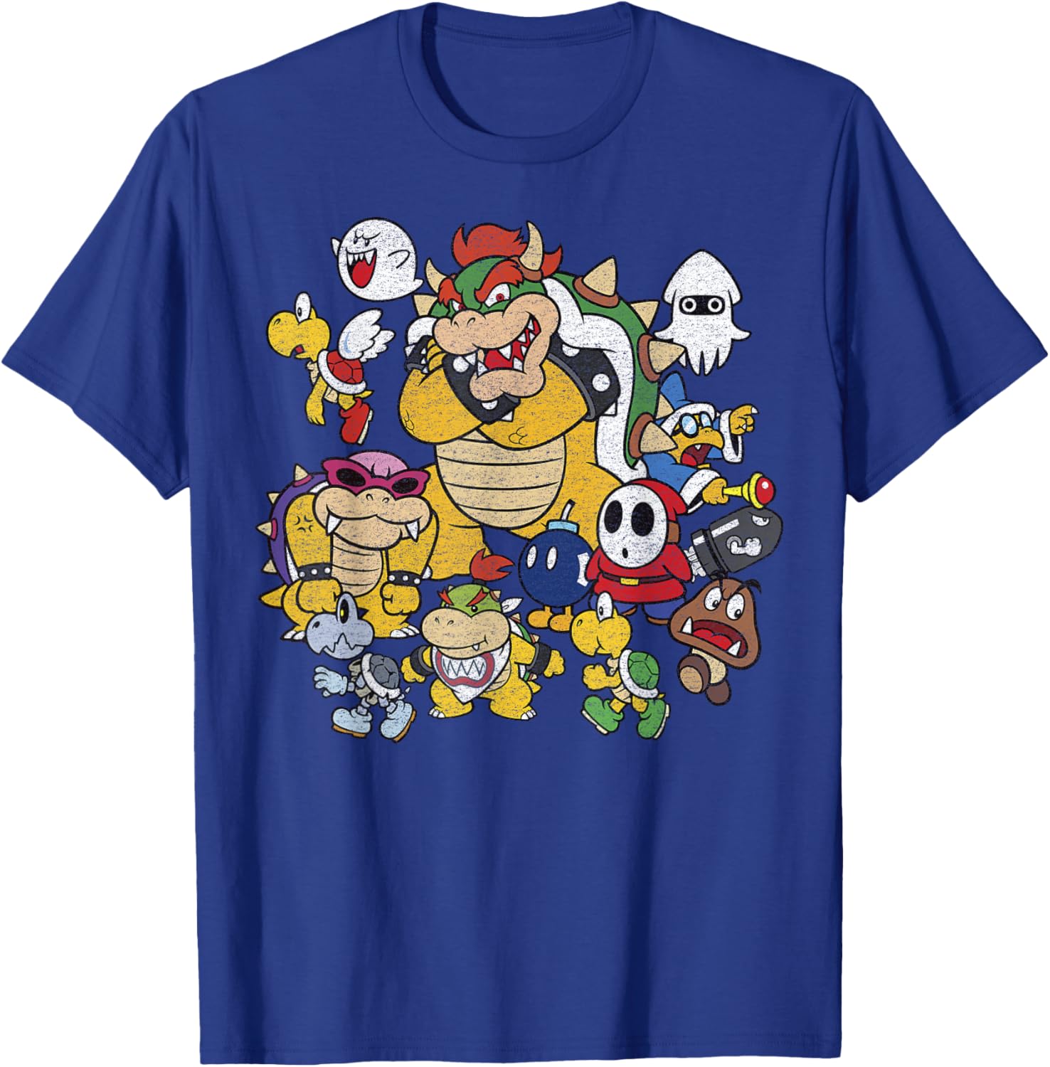 Nintendo Super Mario Bowser Enemy Group Shot T-Shirt for Fans and Gamers - 8