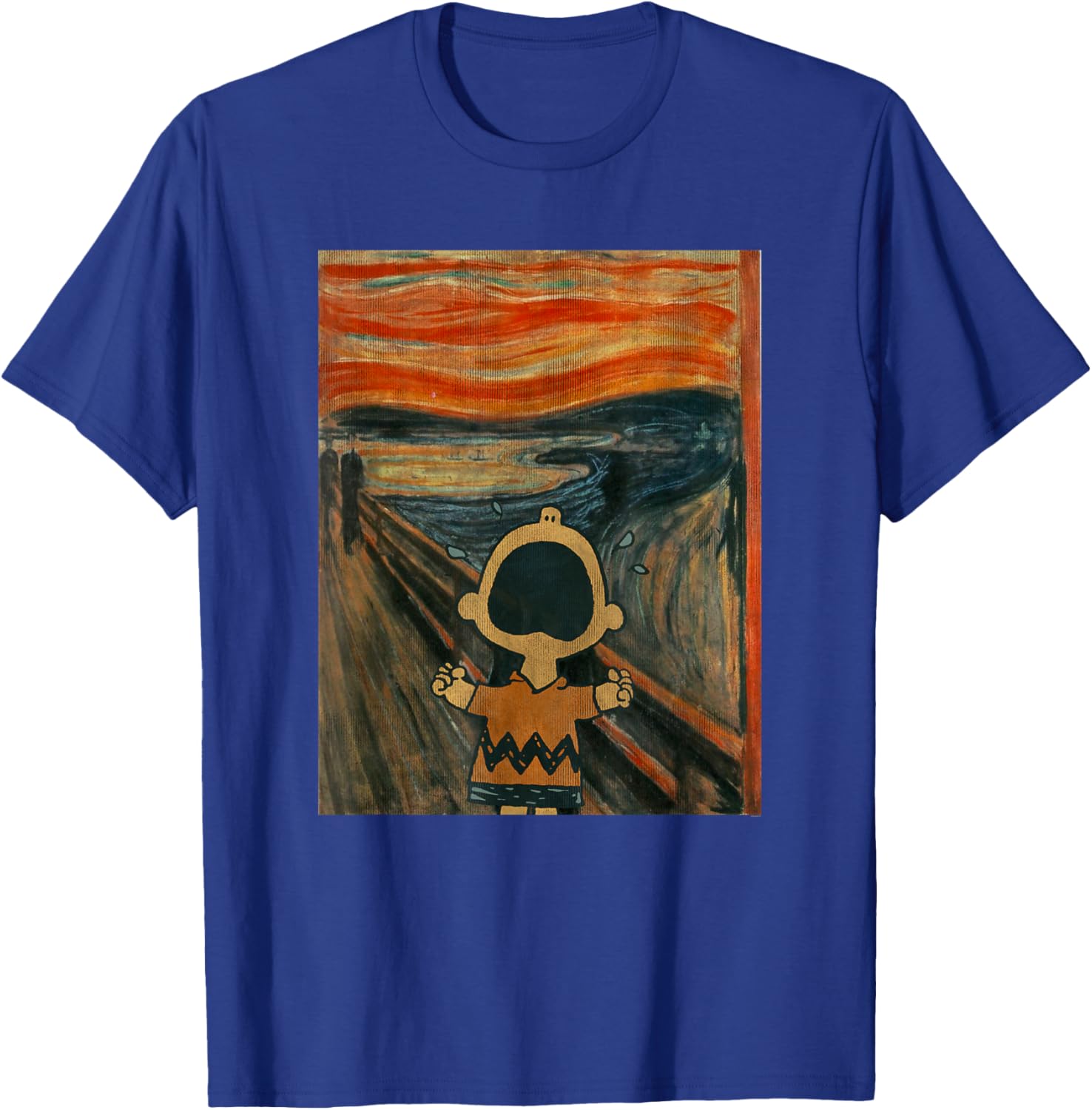 Artsy Peanuts Charlie Brown Scream T-Shirt for Fun Casual Wear - 13
