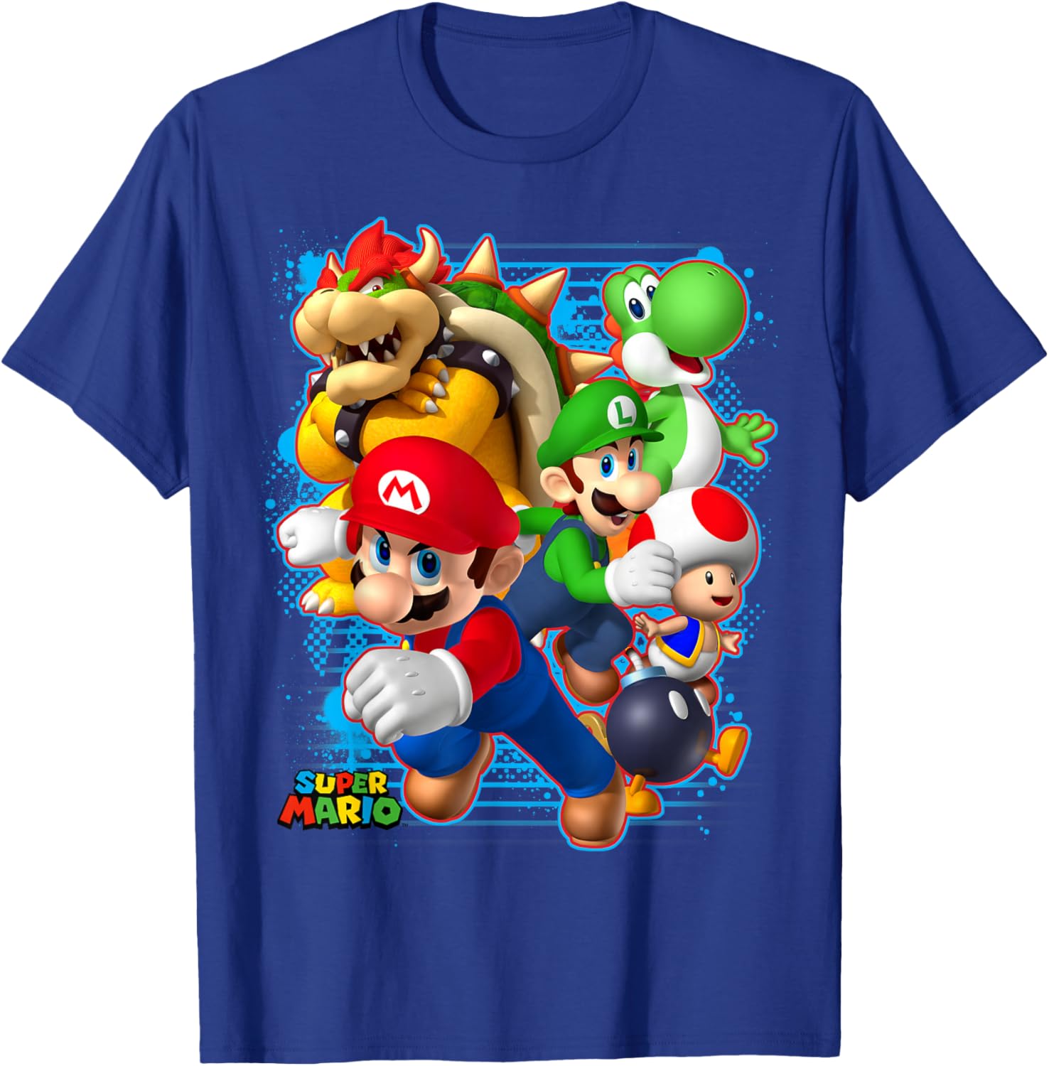 Nintendo Super Mario Luigi Bowser Spray Paint T-Shirt for Gamers - 9