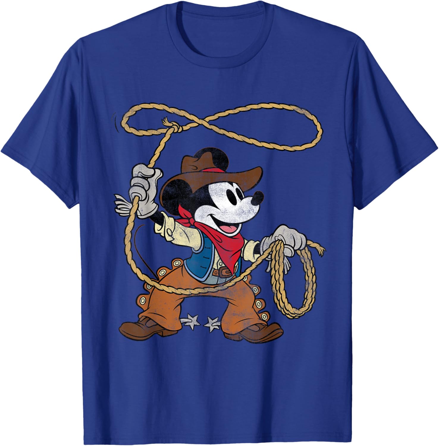 Vintage Mickey Mouse Cowboy T-Shirt for Fun Western Style Fashion - 12
