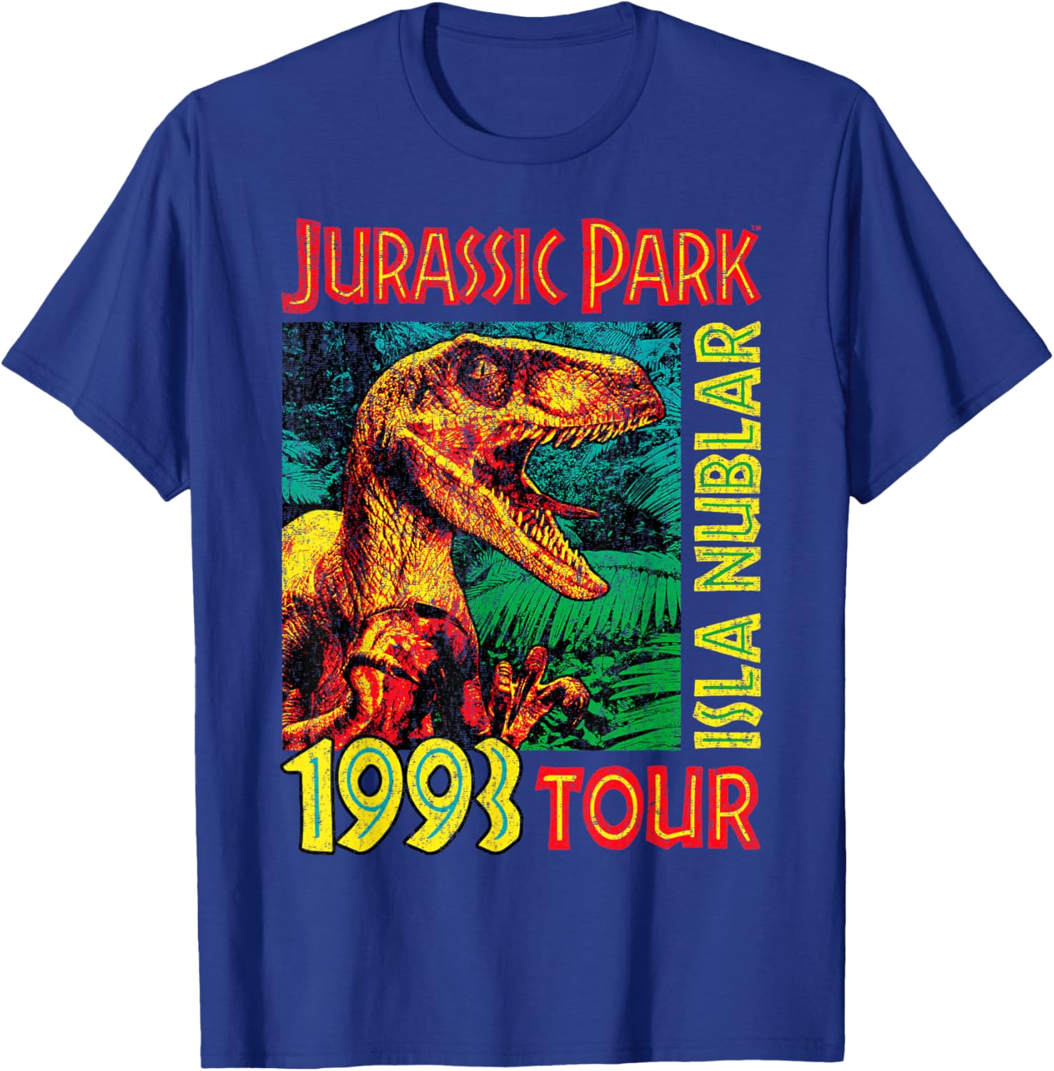 Jurassic Park Isla Nublar 1993 Tour Poster T-Shirt for Fans - 4