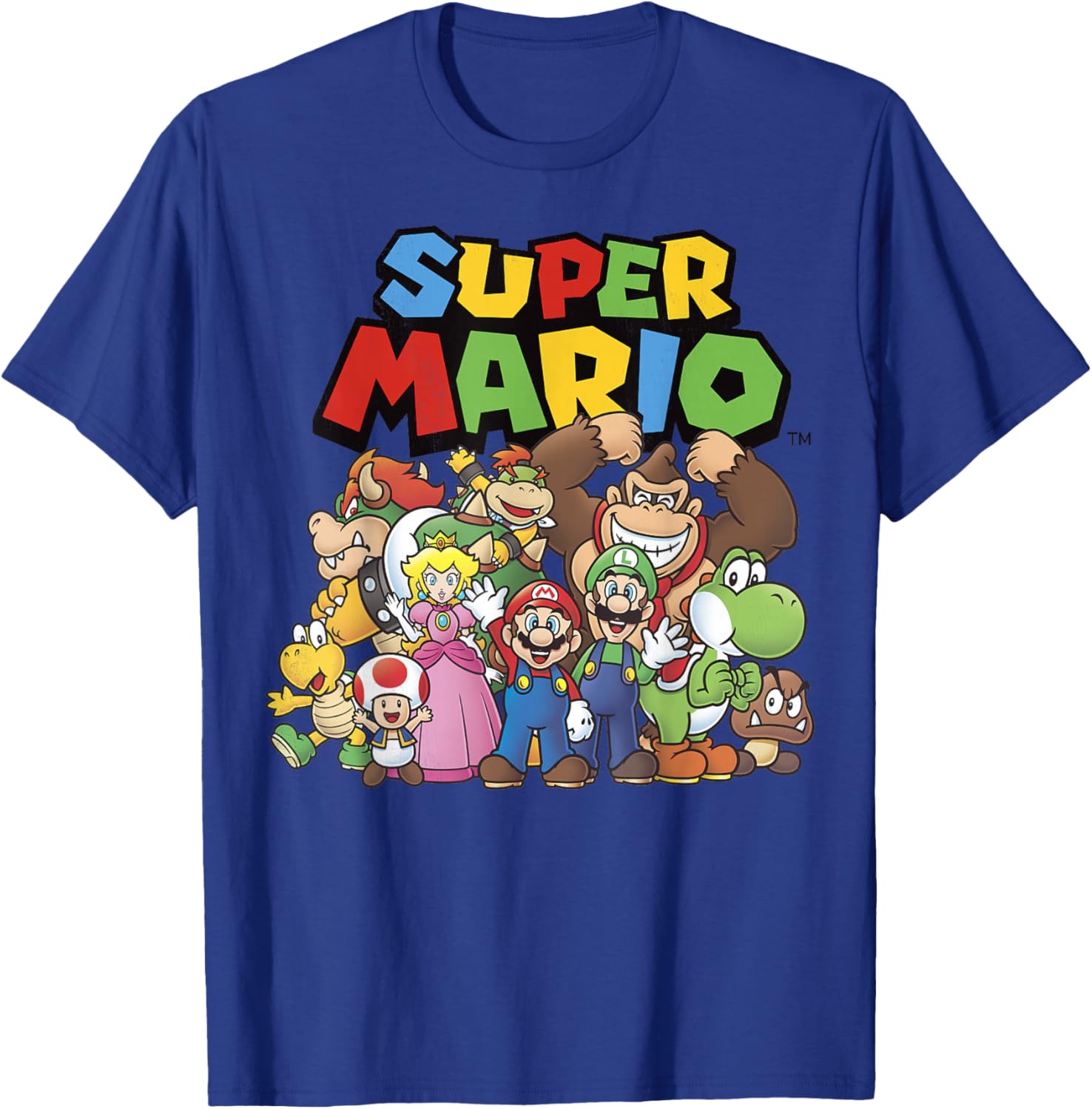 Super Mario Full Cast Graphic T-Shirt For Gamers and Fans - 5