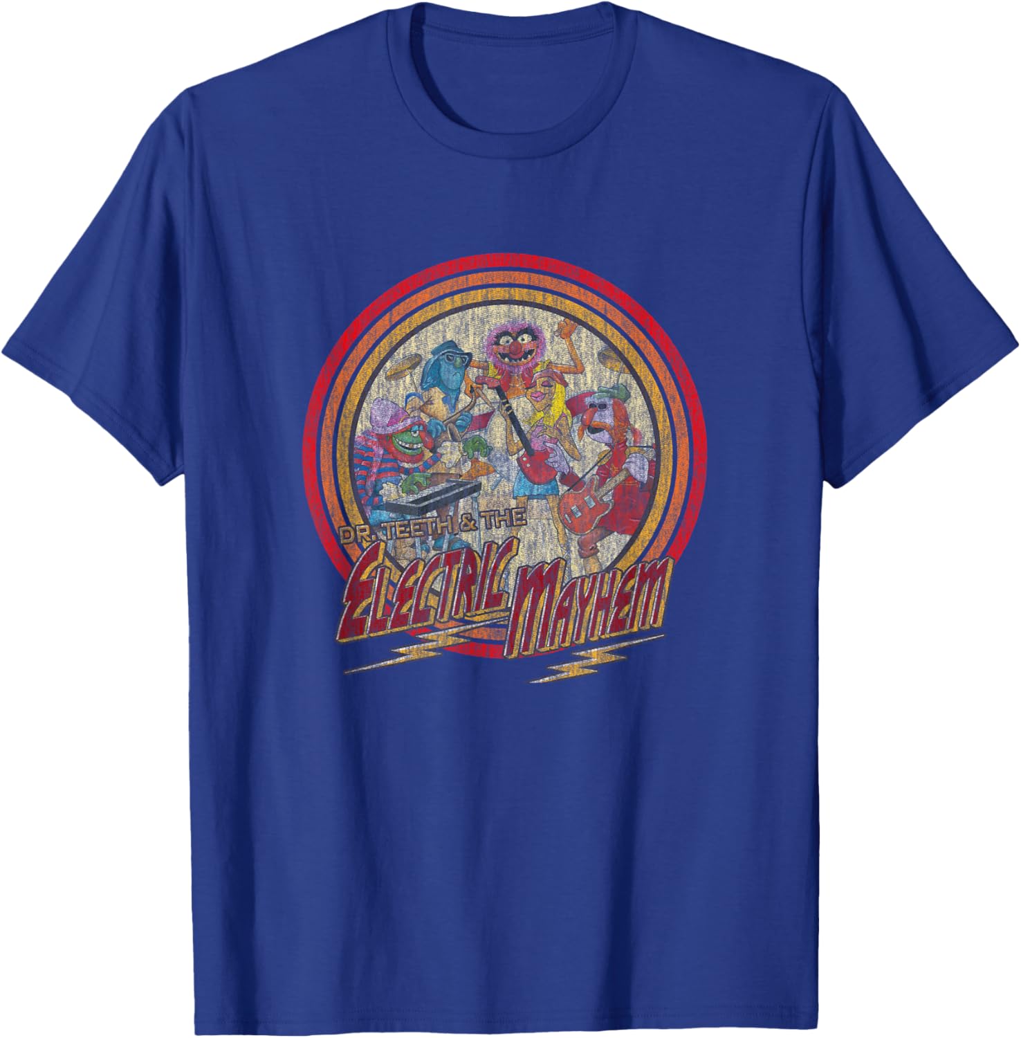 Disney Muppets Electric Mayhem Vintage Band Poster T-Shirt for Fans - 3