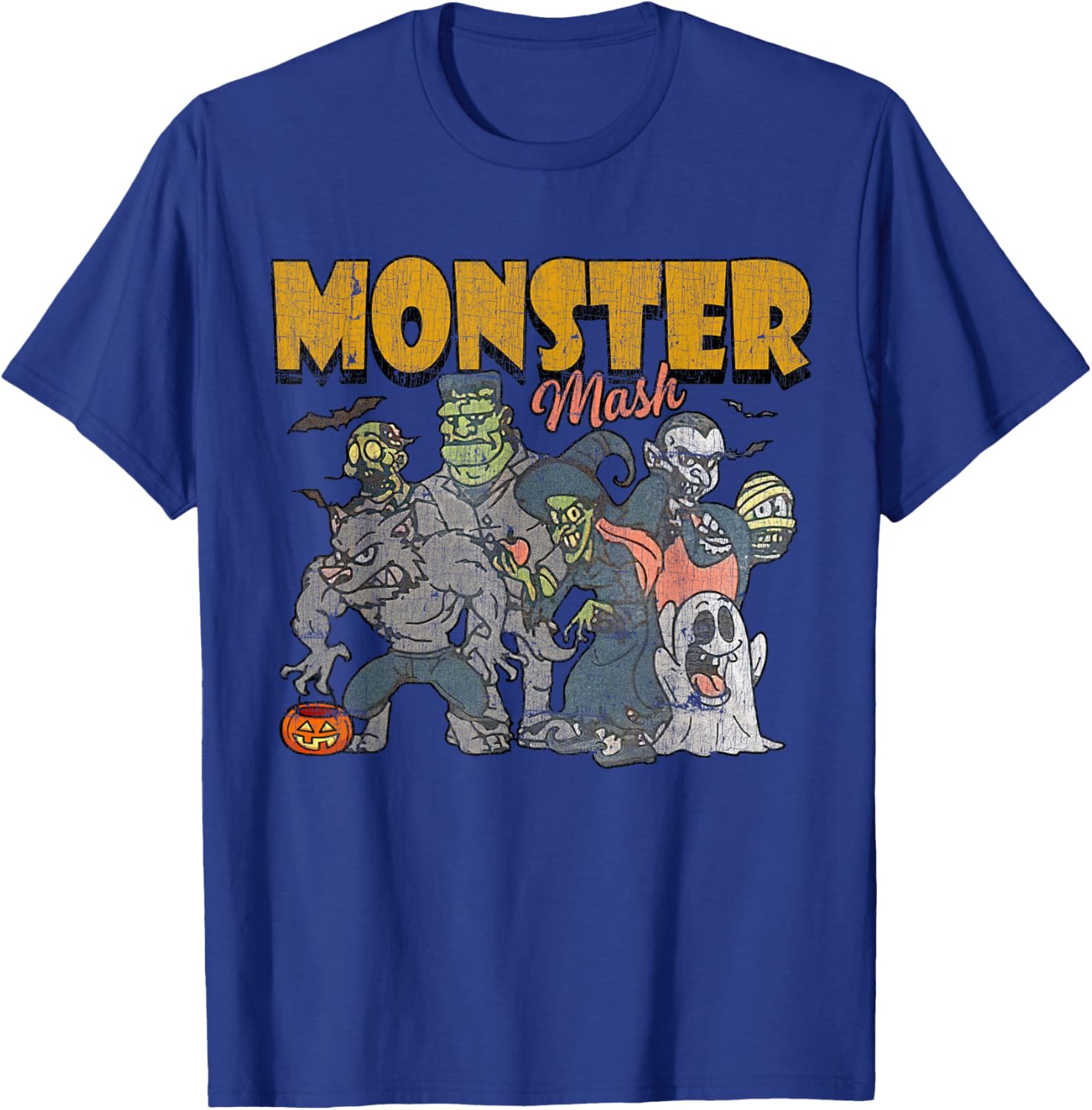 Funny Vintage Ghost Halloween T-Shirt - Monster Mash Design for Spooky Fun - 10