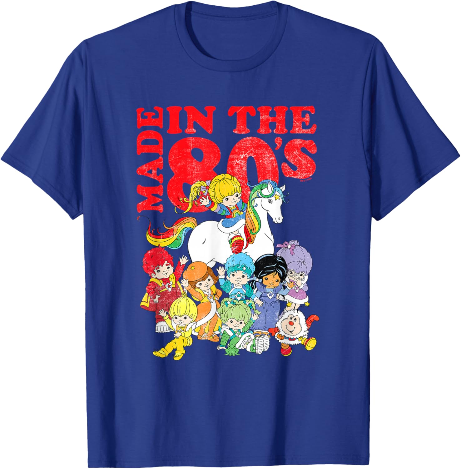 Rainbow Brite Vintage Distressed T-Shirt 80s Group Shot for Fans - 6