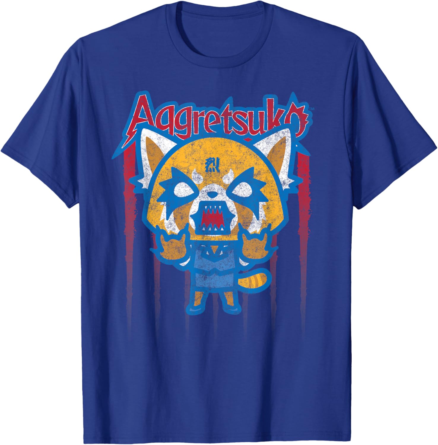Aggretsuko Red White and Blue Americana T-Shirt for Fun Love and Style - 13