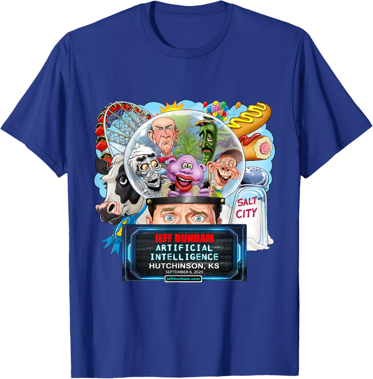 Jeff Dunham Hutchinson KS 2025 T-Shirt for Fans of Comedy and Fun - 9