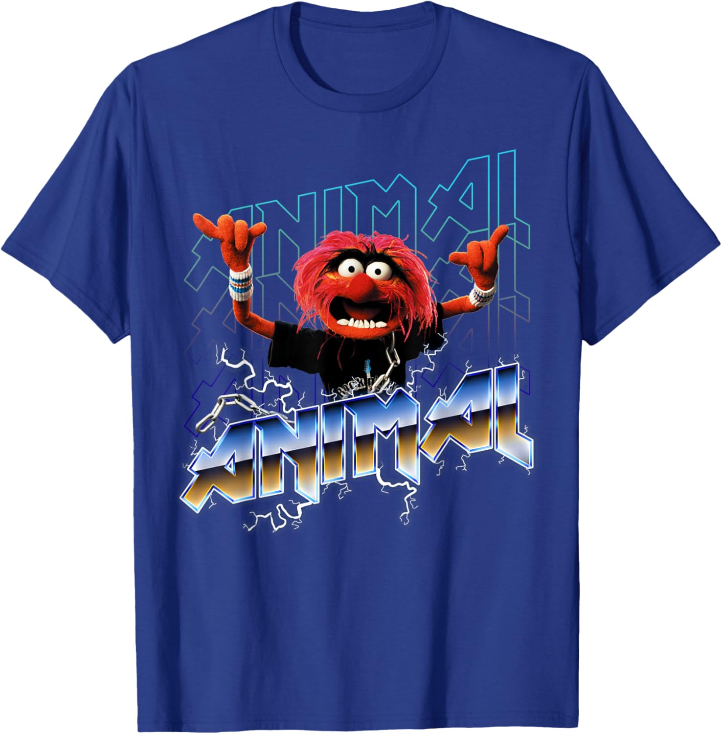 Disney Muppets Animal Vintage Rock Metal Poster T-Shirt for Fans - 8