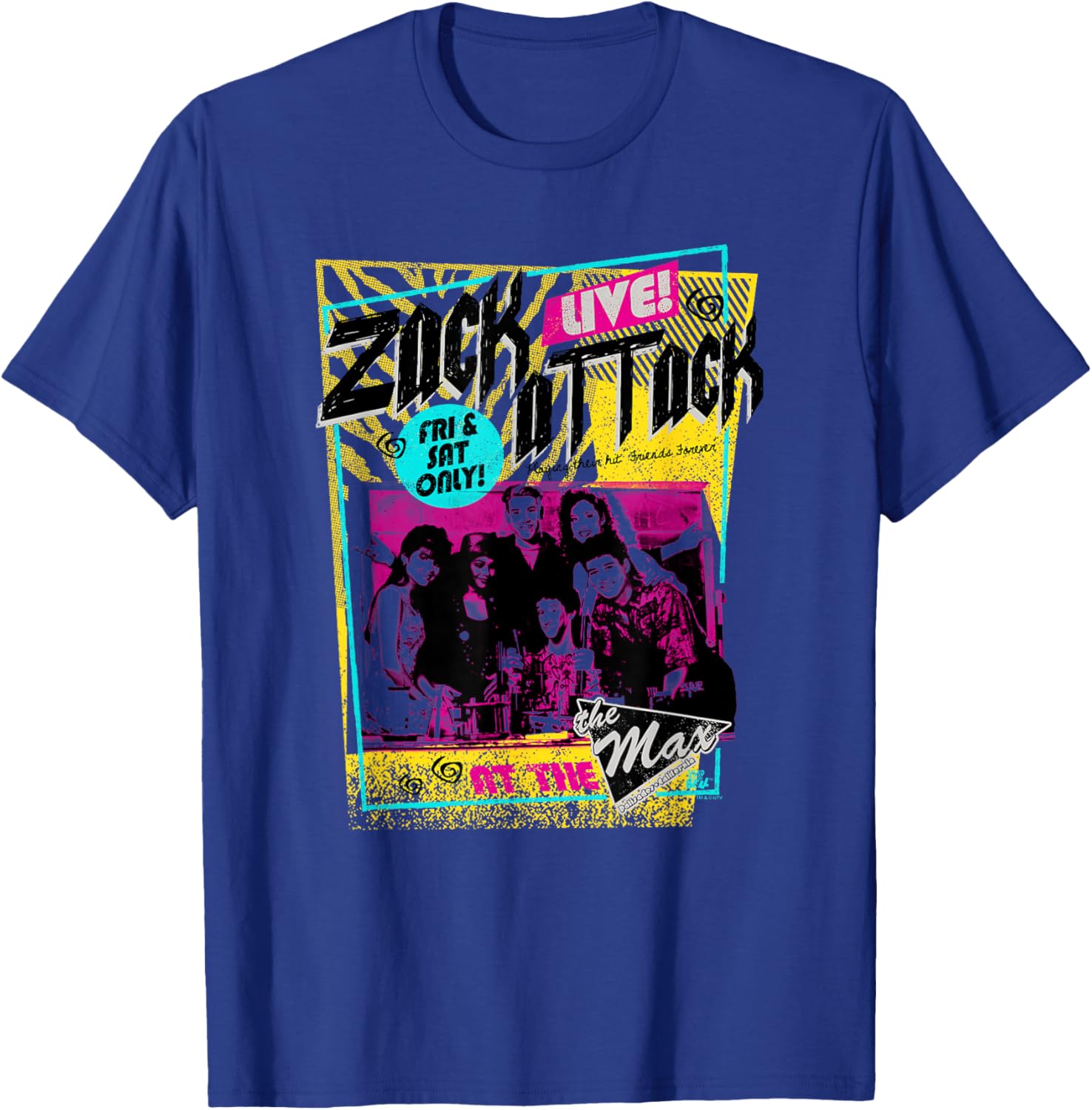 Saved By The Bell Zack Attack Live Tee - Fun Retro Graphic Shirt - 1