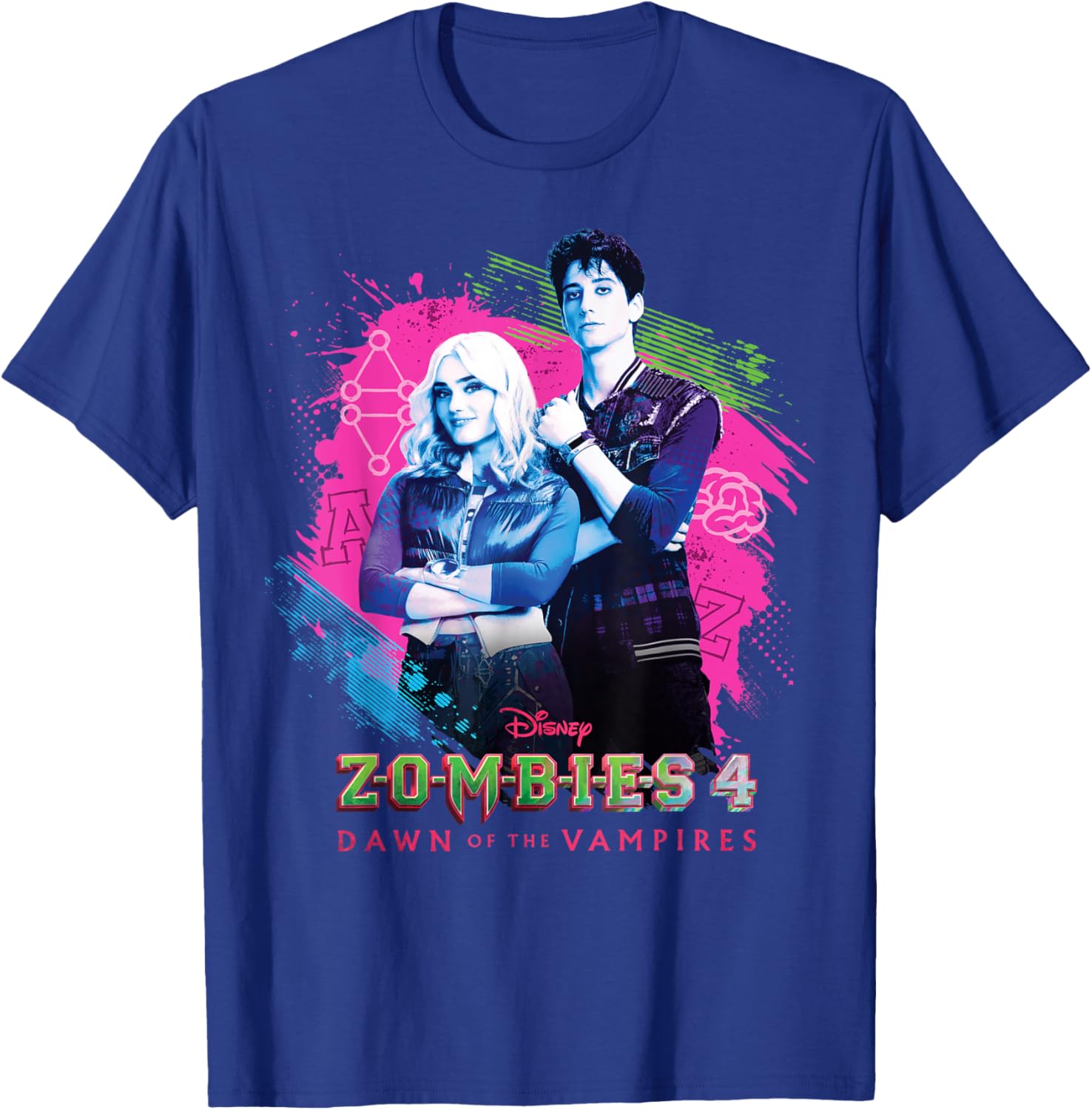 Disney Zombies 4 T-Shirt featuring Zed and Addison for fans - 4