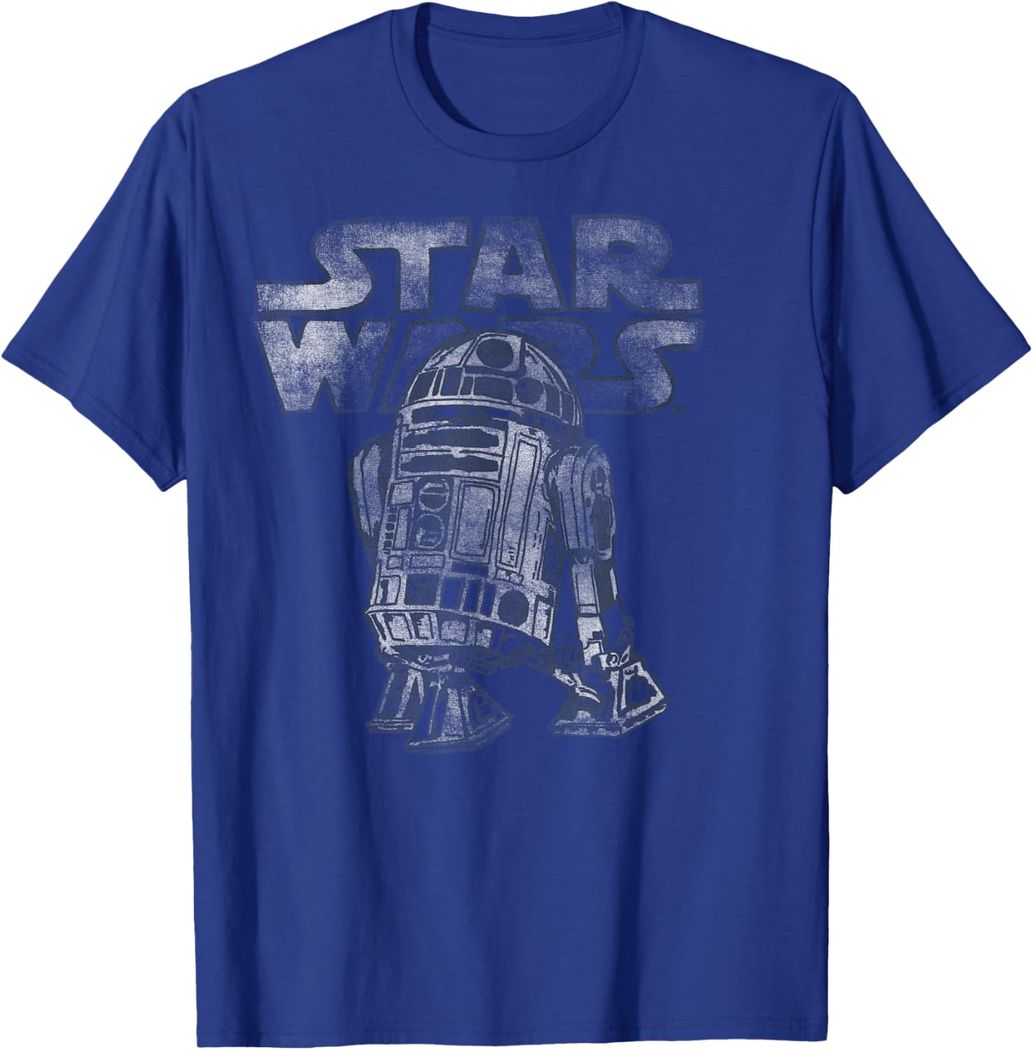 Vintage R2-D2 Distressed T-Shirt for Star Wars Fans - C2 Disney+ Style - 5