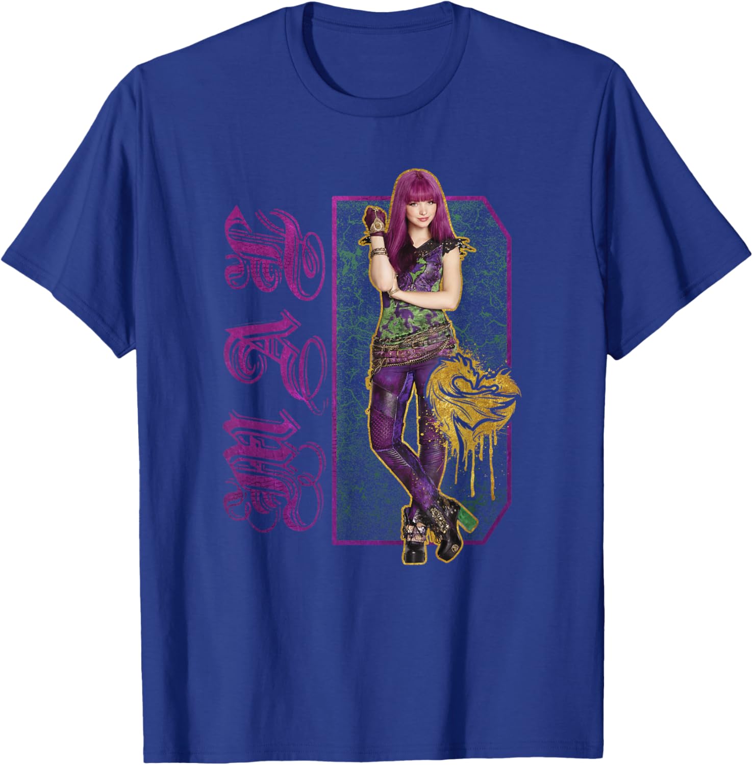 Disney Descendants 2 Mal Paint Drip T-Shirt for Kids and Teens - 9