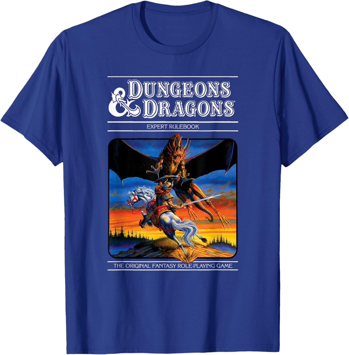 Dungeons & Dragons Vintage Expert Rulebook T-Shirt for Gamers and Fans - 4