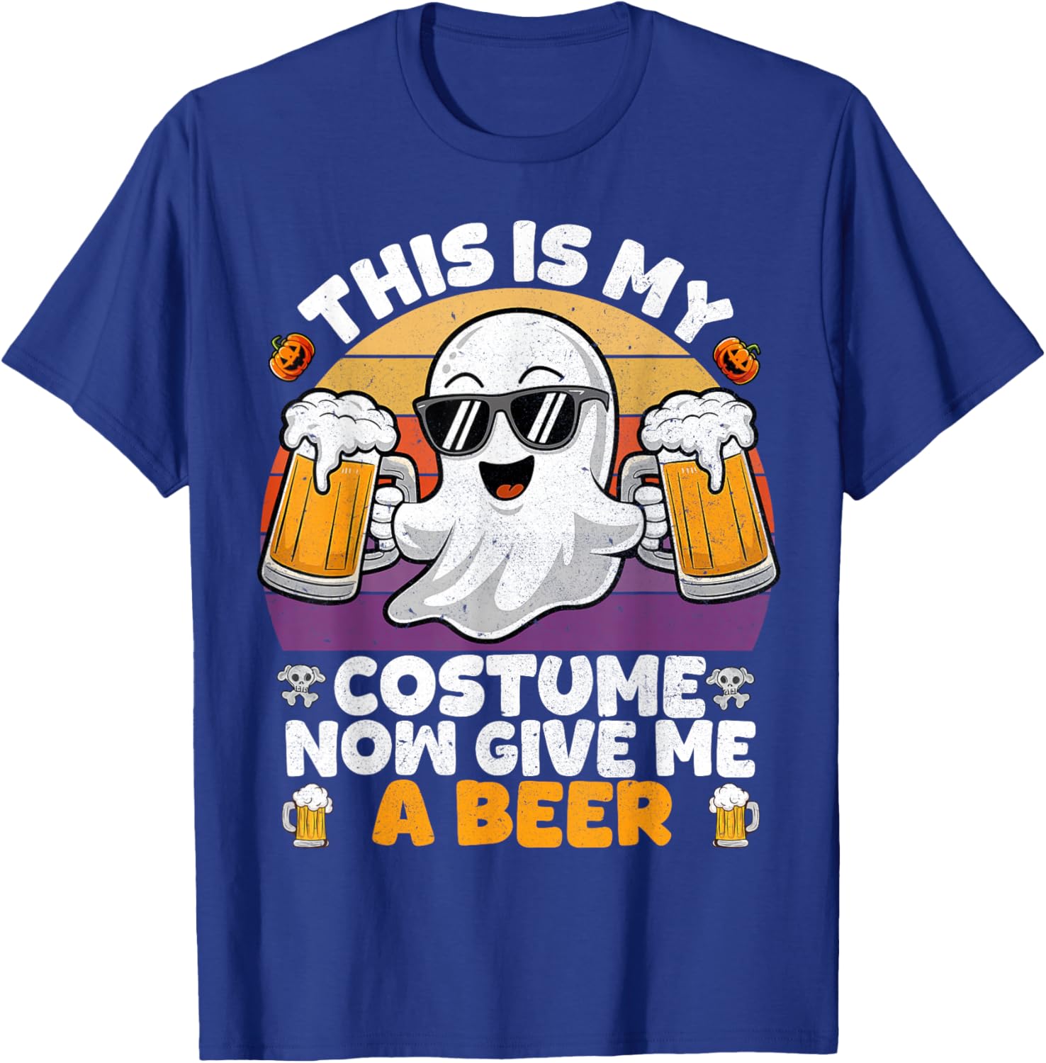 Funny Vintage Boo Halloween Costume T-Shirt for Men and Adults - 16