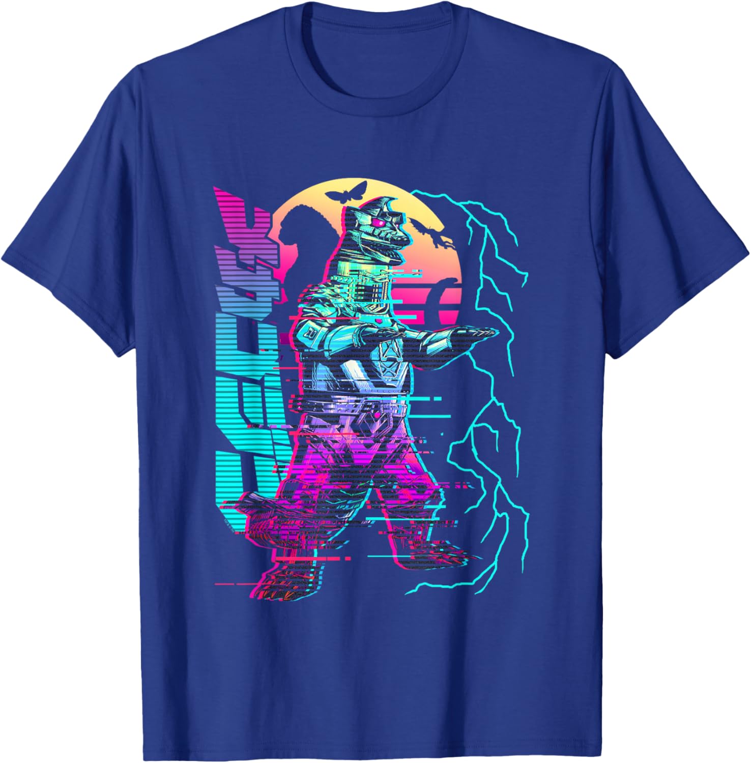 Godzilla Neon Mechagodzilla T-Shirt for Fans of Epic Monster Movies - 6
