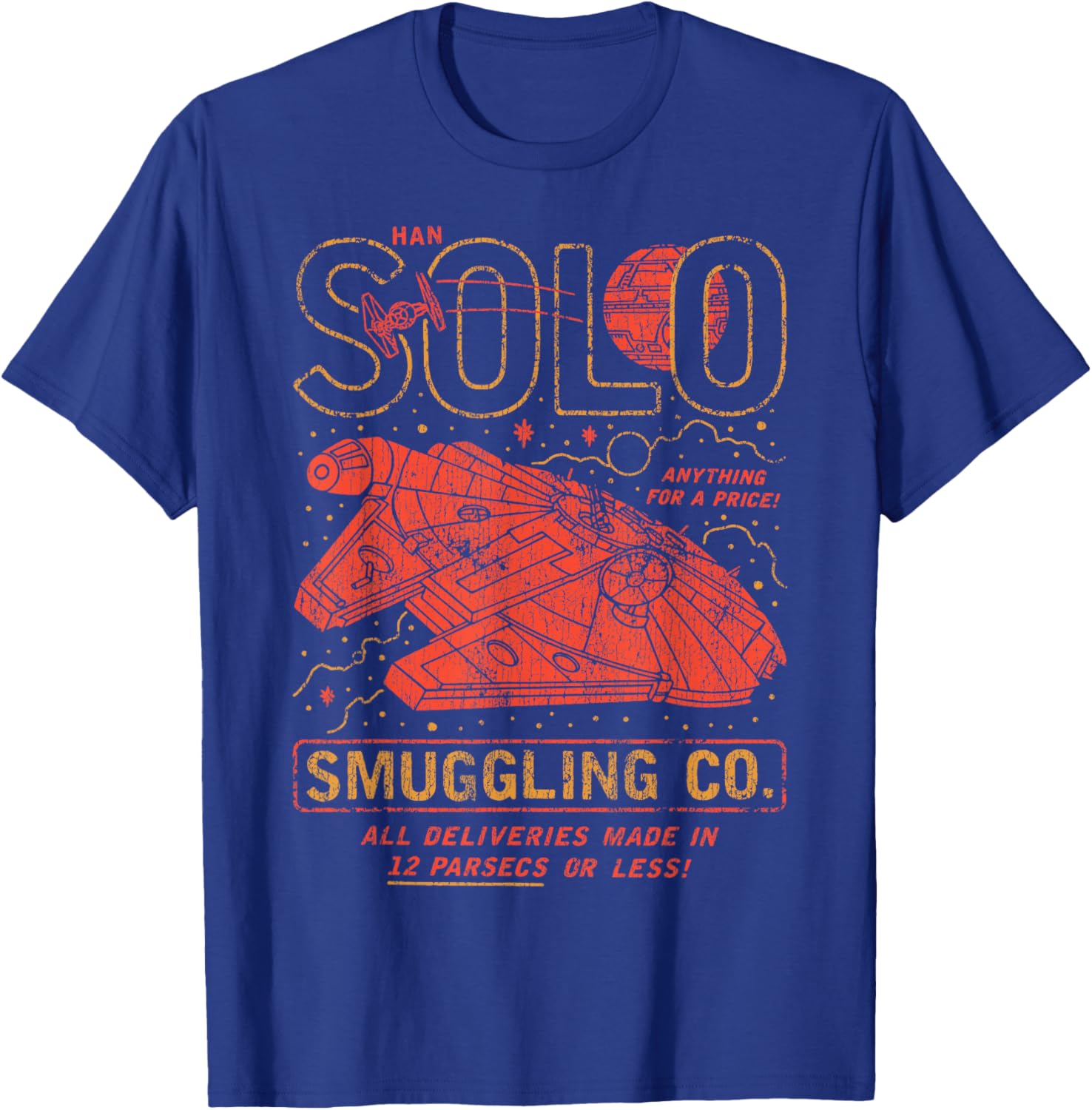 Vintage Han Solo Smuggling Co Poster T-Shirt for Star Wars Fans - 4