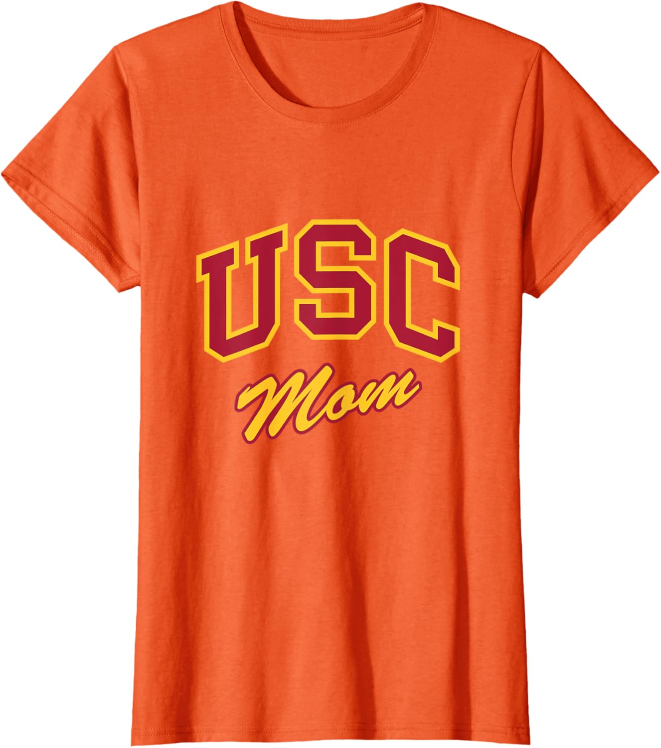 USC Mom Retro Script T-Shirt Perfect for Sports and Outdoor Activities - 4